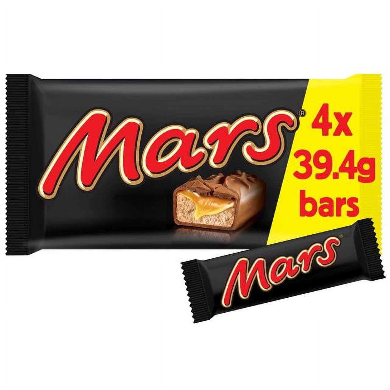 Mars Chocolate Bars 4-Pack 39.4g x 4, Total 157.6g