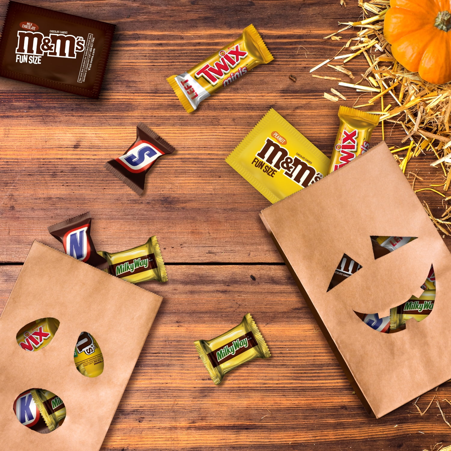 Mars Mixed MMS Peanut and More Bulk Halloween Candy Assortment 53.26oz 135 Ct