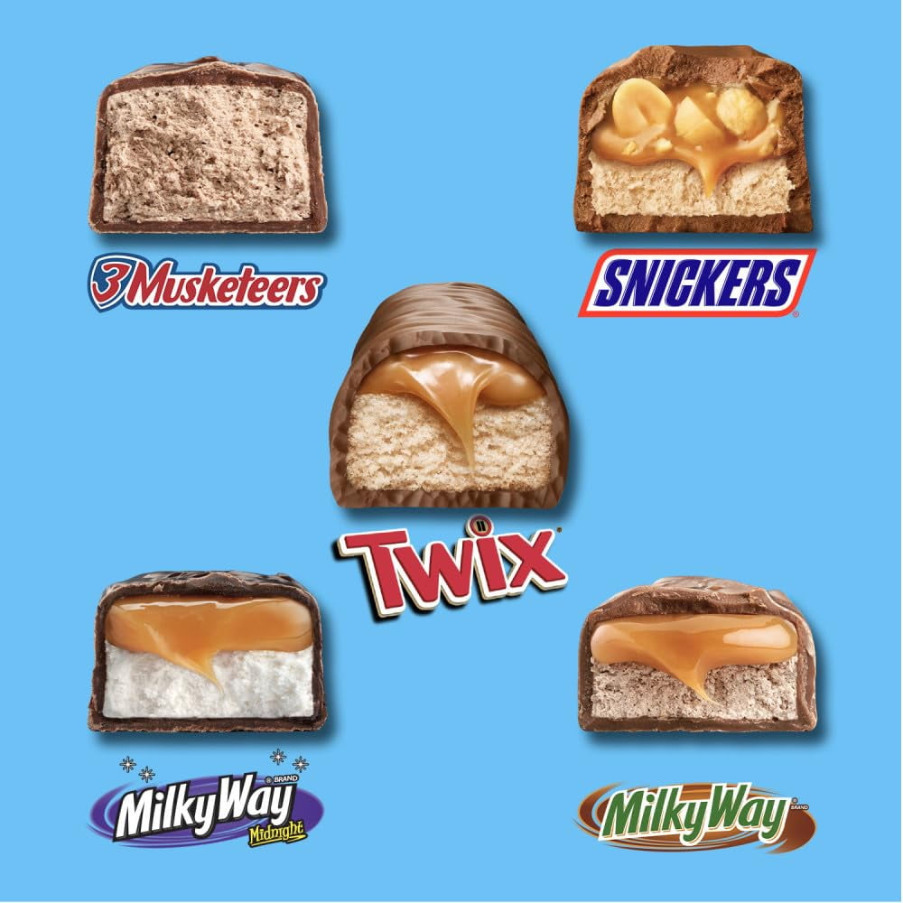 Mars Snickers Twix Milky Way 3 Musketeers Fun Size Chocolate Bars Mix 30ct x 8 Pack