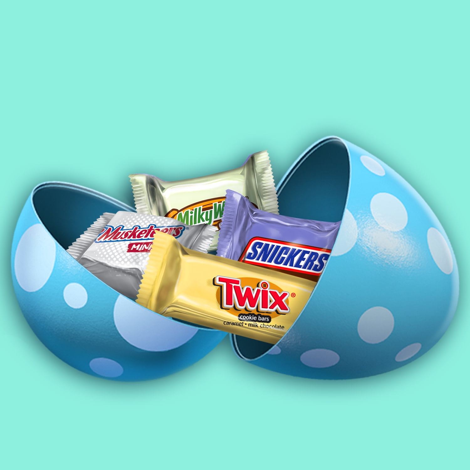 Mars Easter Chocolate Candy Assortment with Snickers, Twix, Milky Way & 3 Musketeers - 70 Pieces