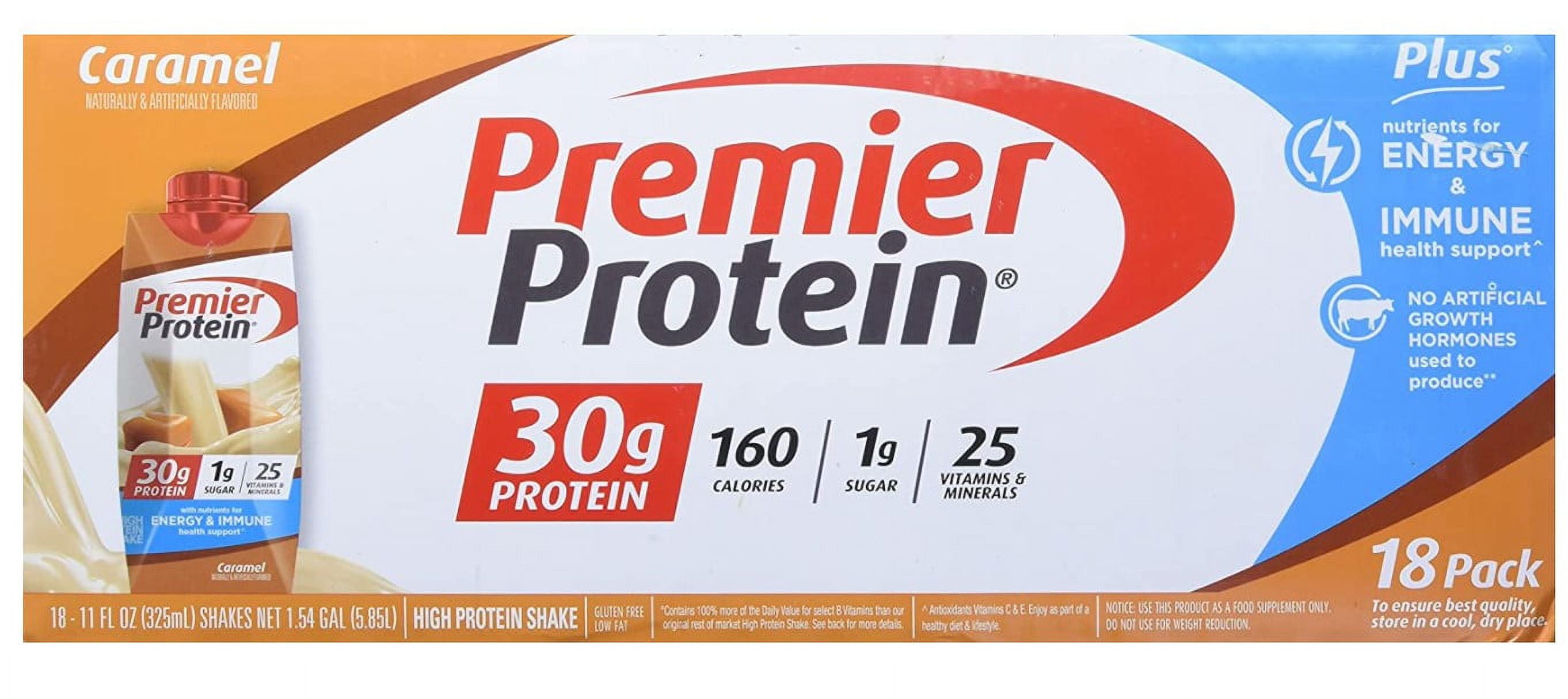 Premier Protein Shakes 11oz 18 Pack Caramel Flavor