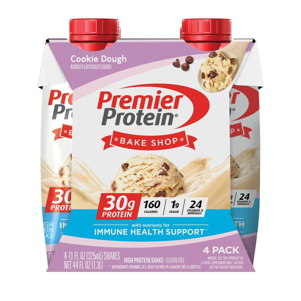 Premier Protein Cookie Dough Shake 30g Protein - 44 fl oz/4pk