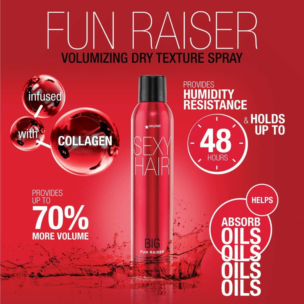 Sexy Hair Fun Raiser Volumizing Dry Texture Spray 8.5 oz