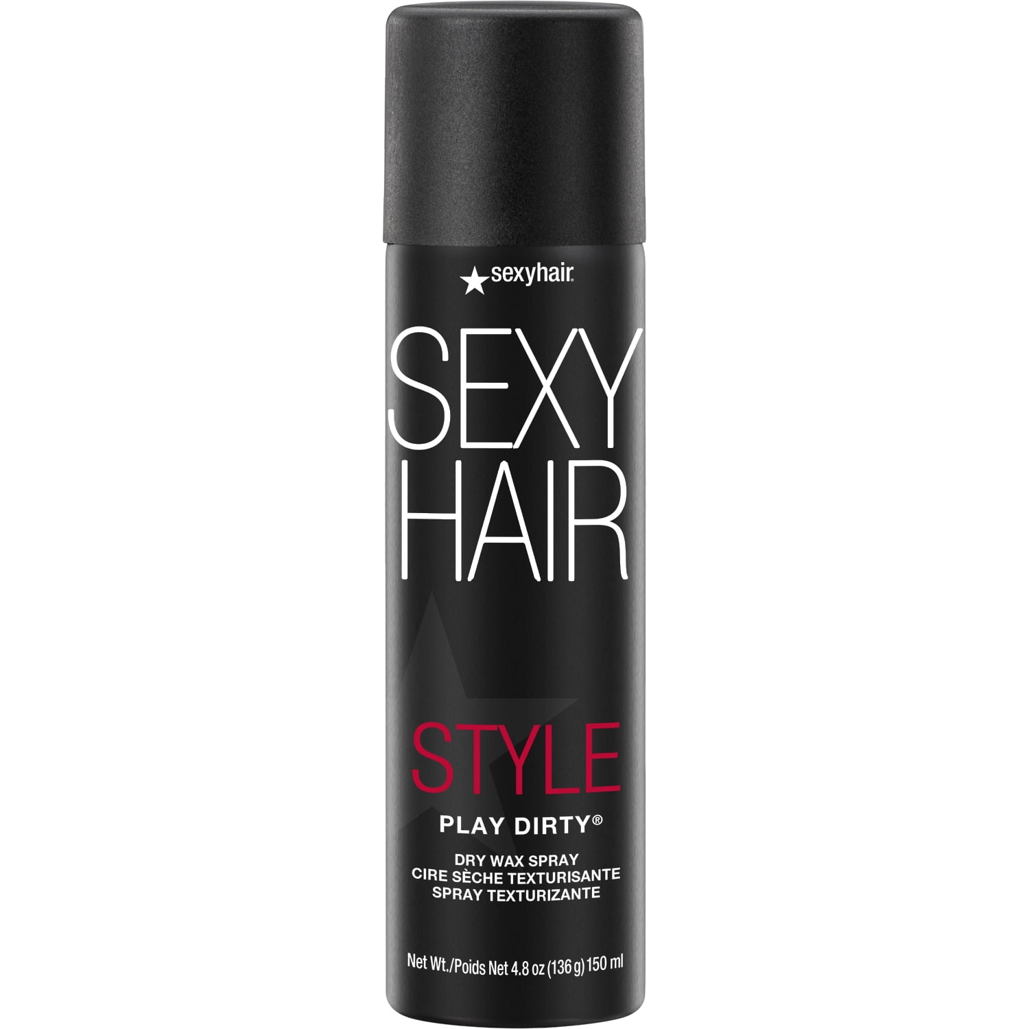 Sexy Hair Play Dirty Dry Wax Spray 4.8 oz for Effortless Styling