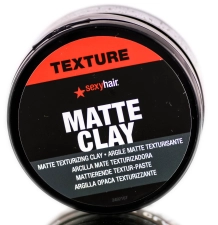 Sexy Hair Matte Texturing Clay 2.5 oz for Effortless Styling