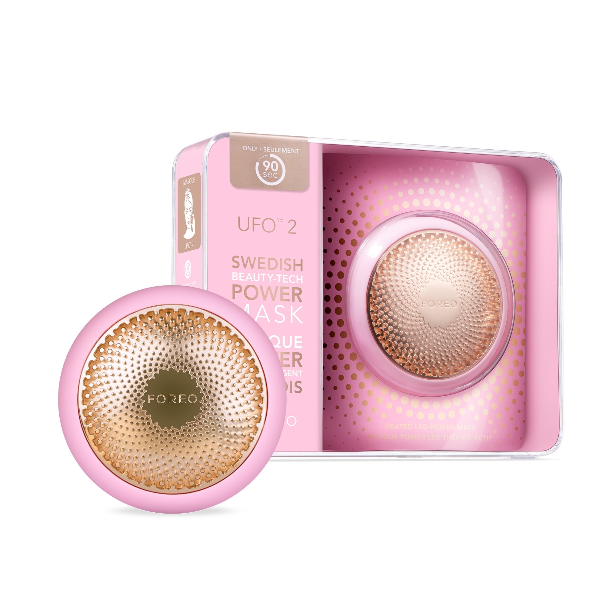 FOREO UFO 2 Supercharged 2-Minute Full Facial Skincare Device for All Skin Types Pearl Pink - AmerikaSepetim