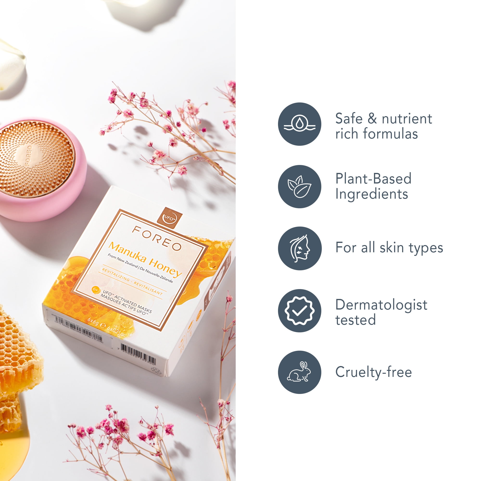 FOREO UFO MASK MANUKA HONEY FOR GLOWING SKIN