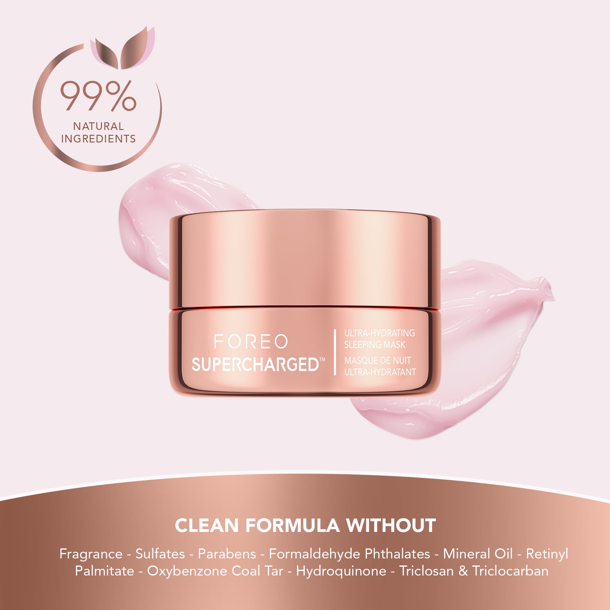 FOREO SUPERCHARGED Ultra-hydrating Sleeping Mask 0.5 Oz for Intense Overnight Hydration