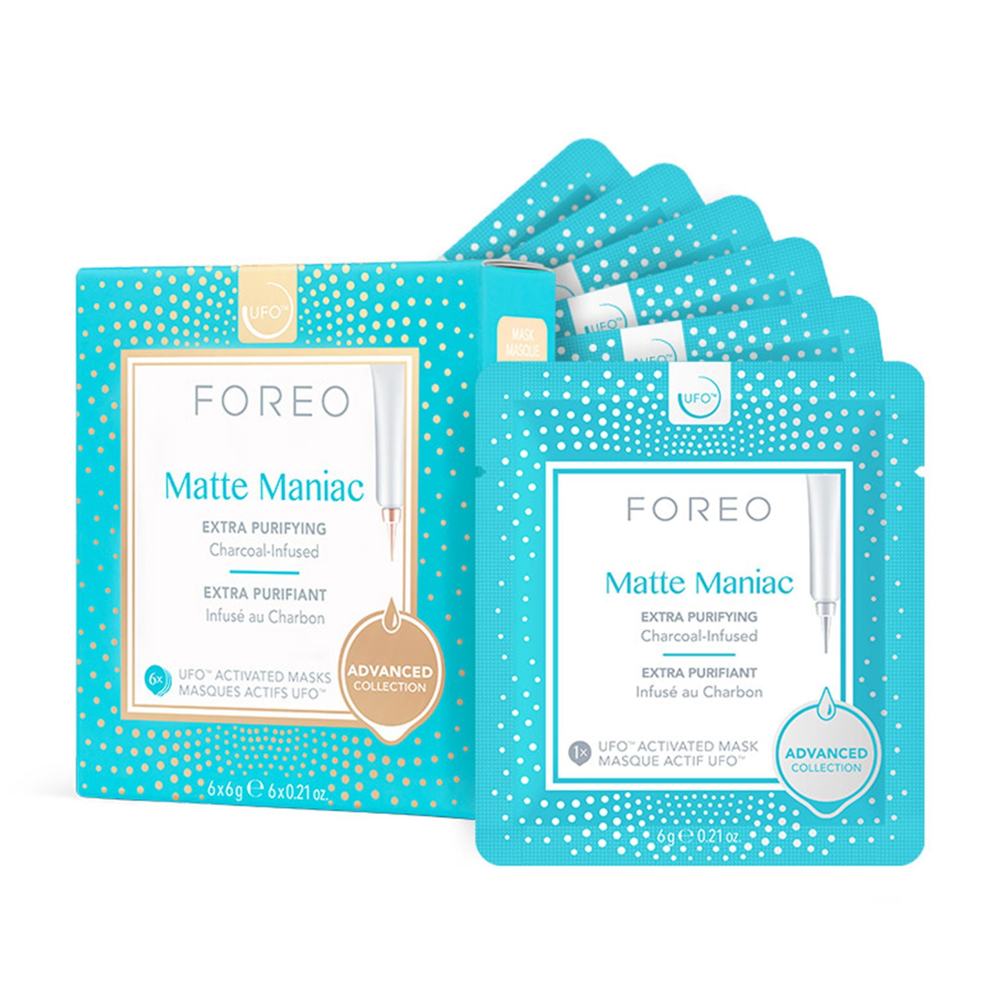 FOREO UFO Masks Youth Junkie 2.0 Set of 6 for Youthful Skin