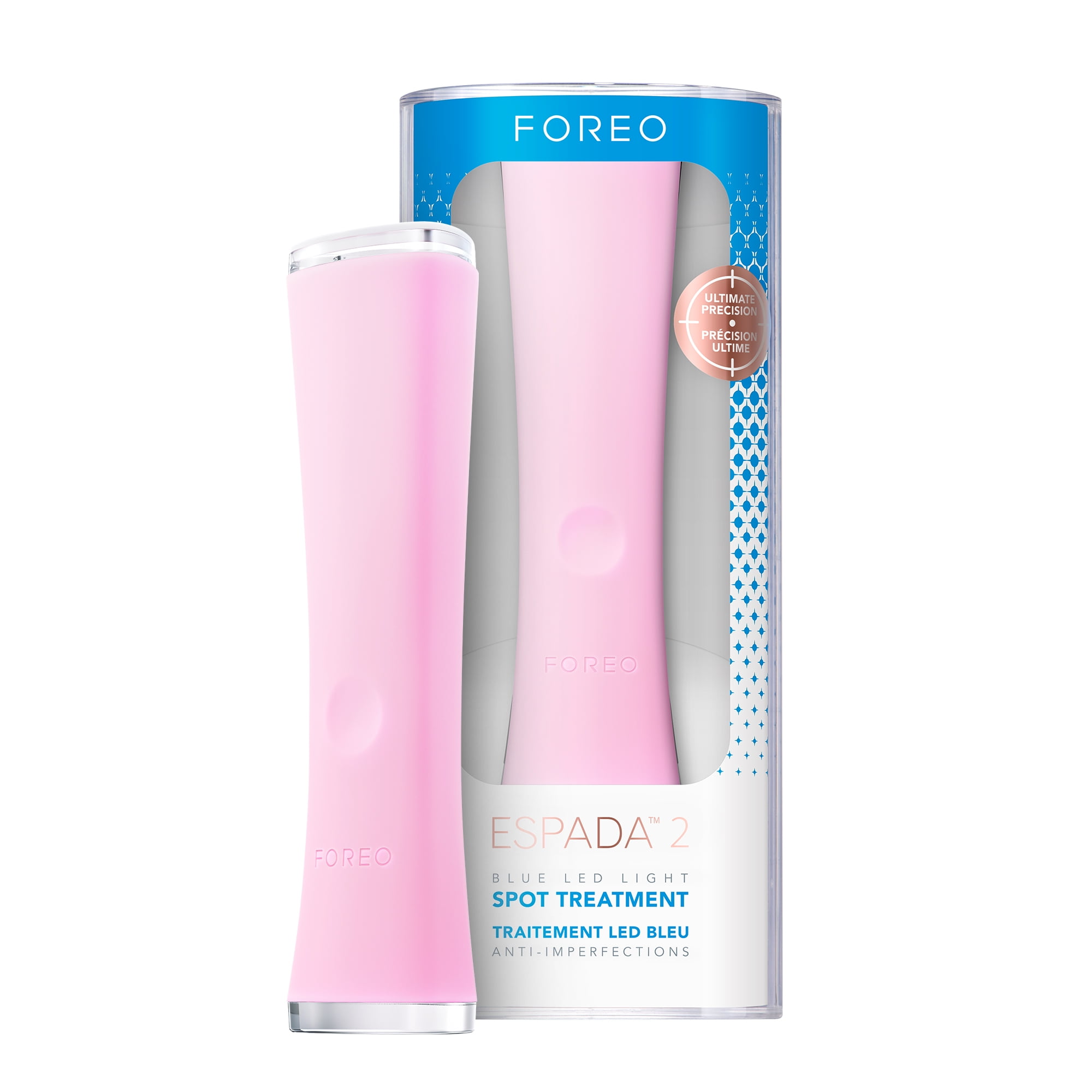 FOREO ESPADA 2 Blue LED Light 30 sec Acne Treatment Pearl Pink for Clear Skin