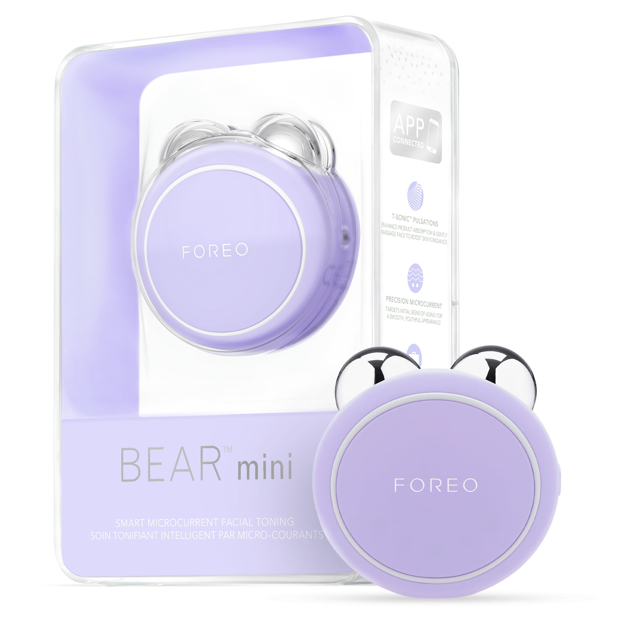 FOREO BEAR MINI Facial Toning Device Lavender for Tighter Skin