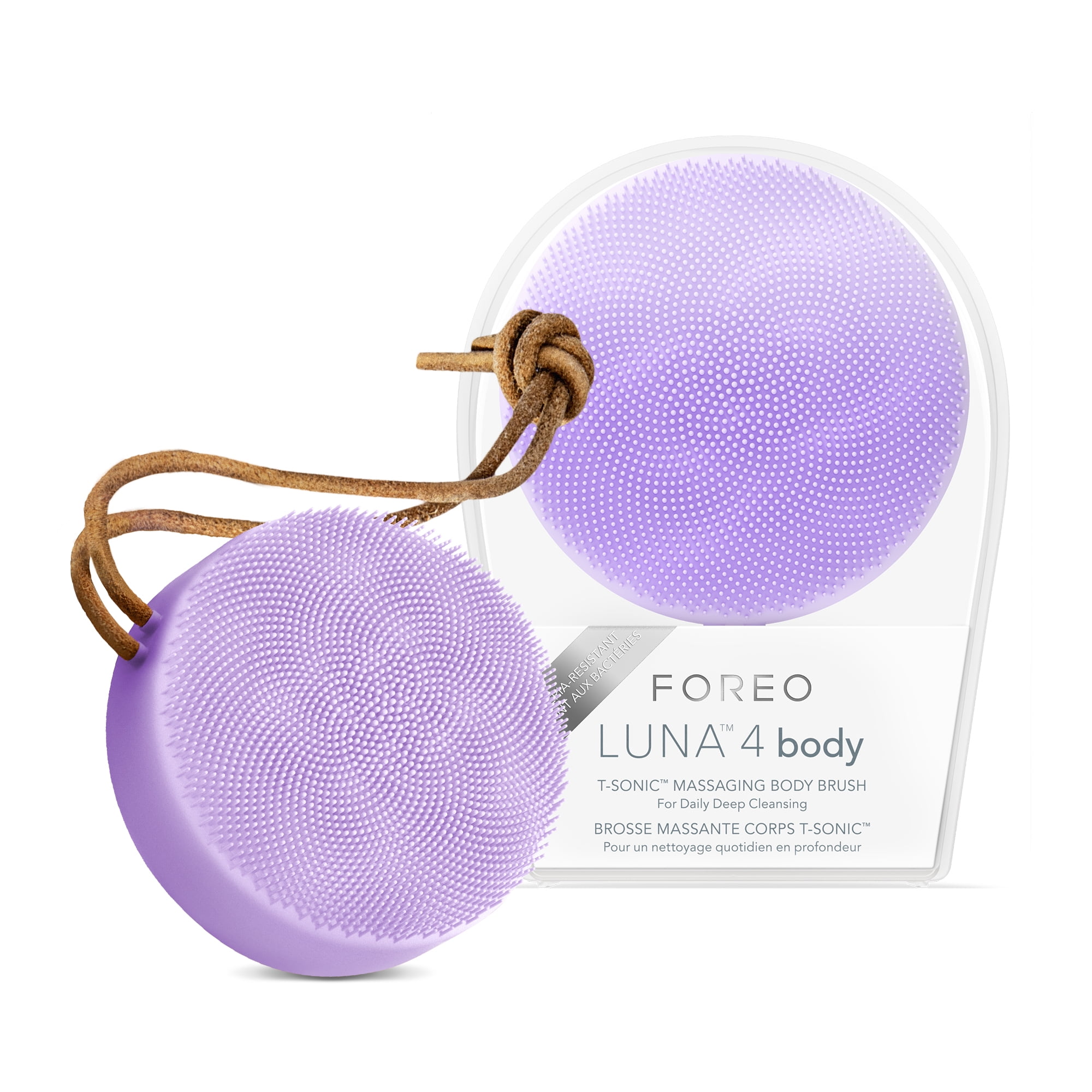 FOREO LUNA 4 T-Sonic Lavender Body Brush for All Skin Types