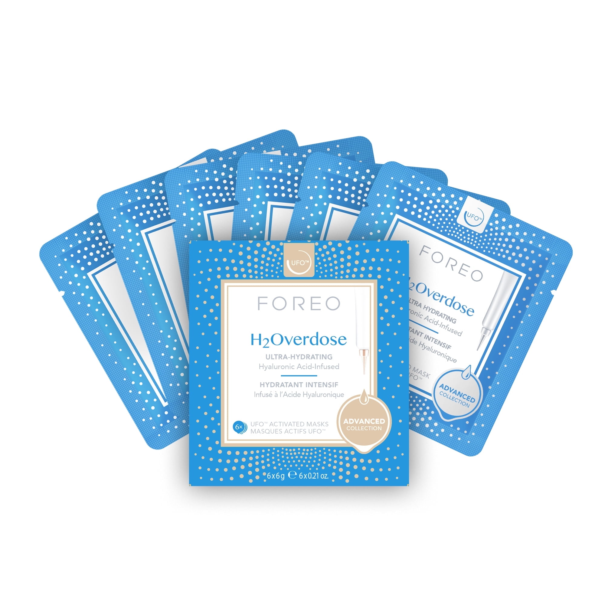 FOREO UFO Masks H2Overdose 2.0 6-Pack - Deep Hydration Skincare