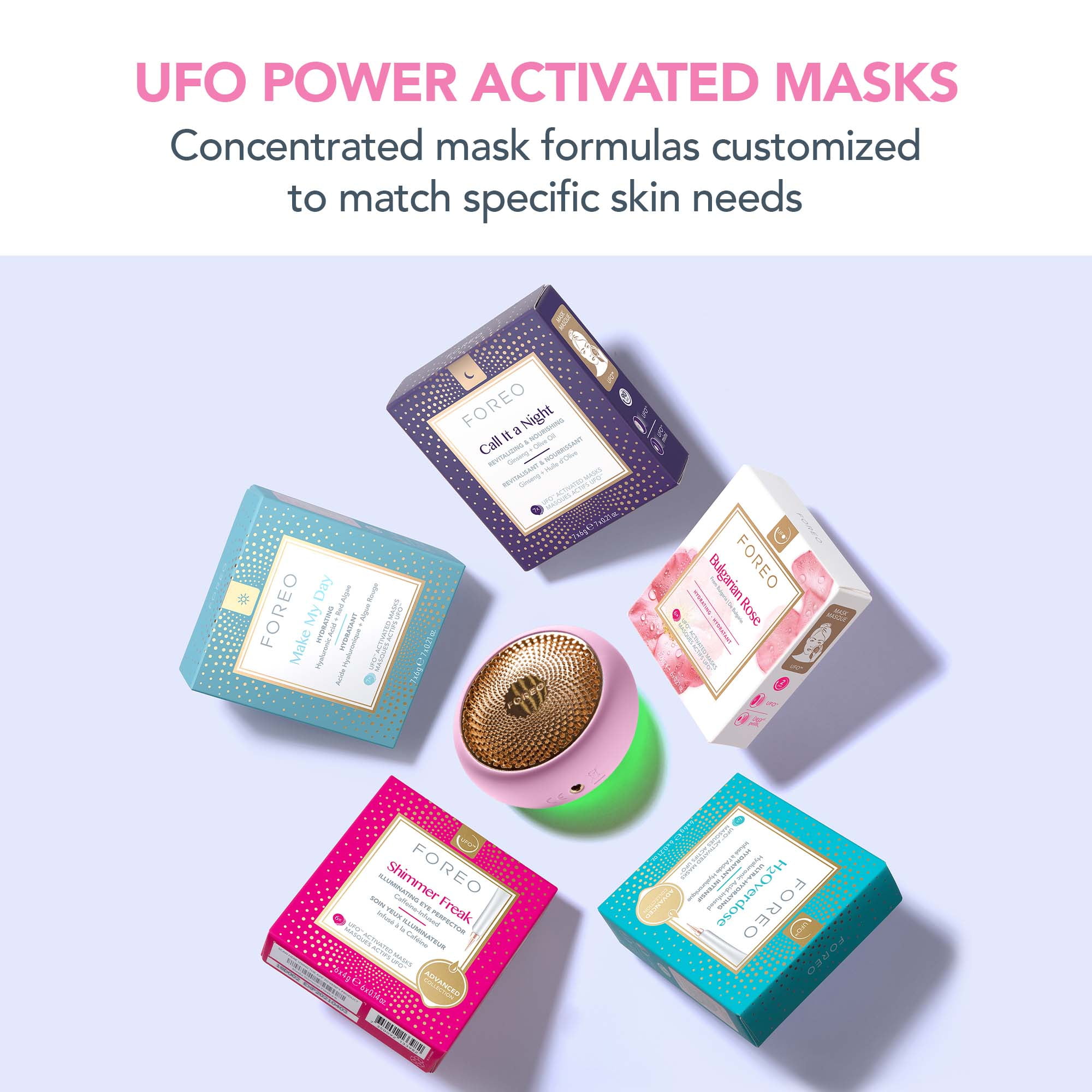 FOREO UFO Smart Mask Treatment Device Pink Pearl