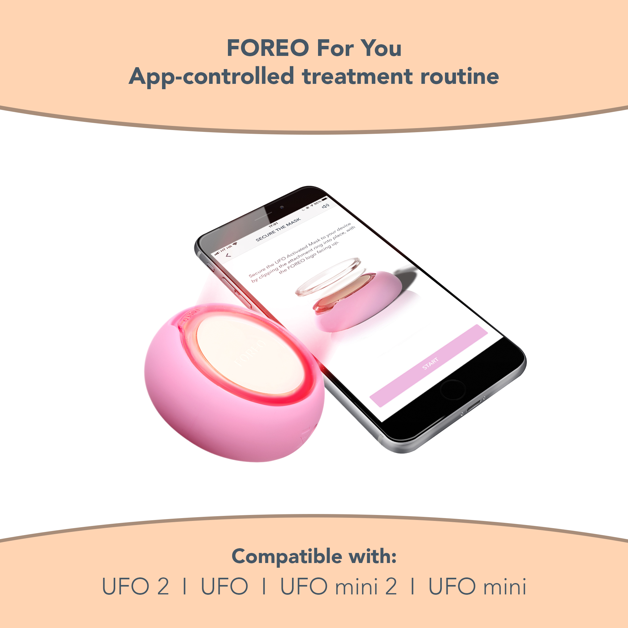 FOREO UFO Mask Natural Coconut Oil for Bright Skin Glow