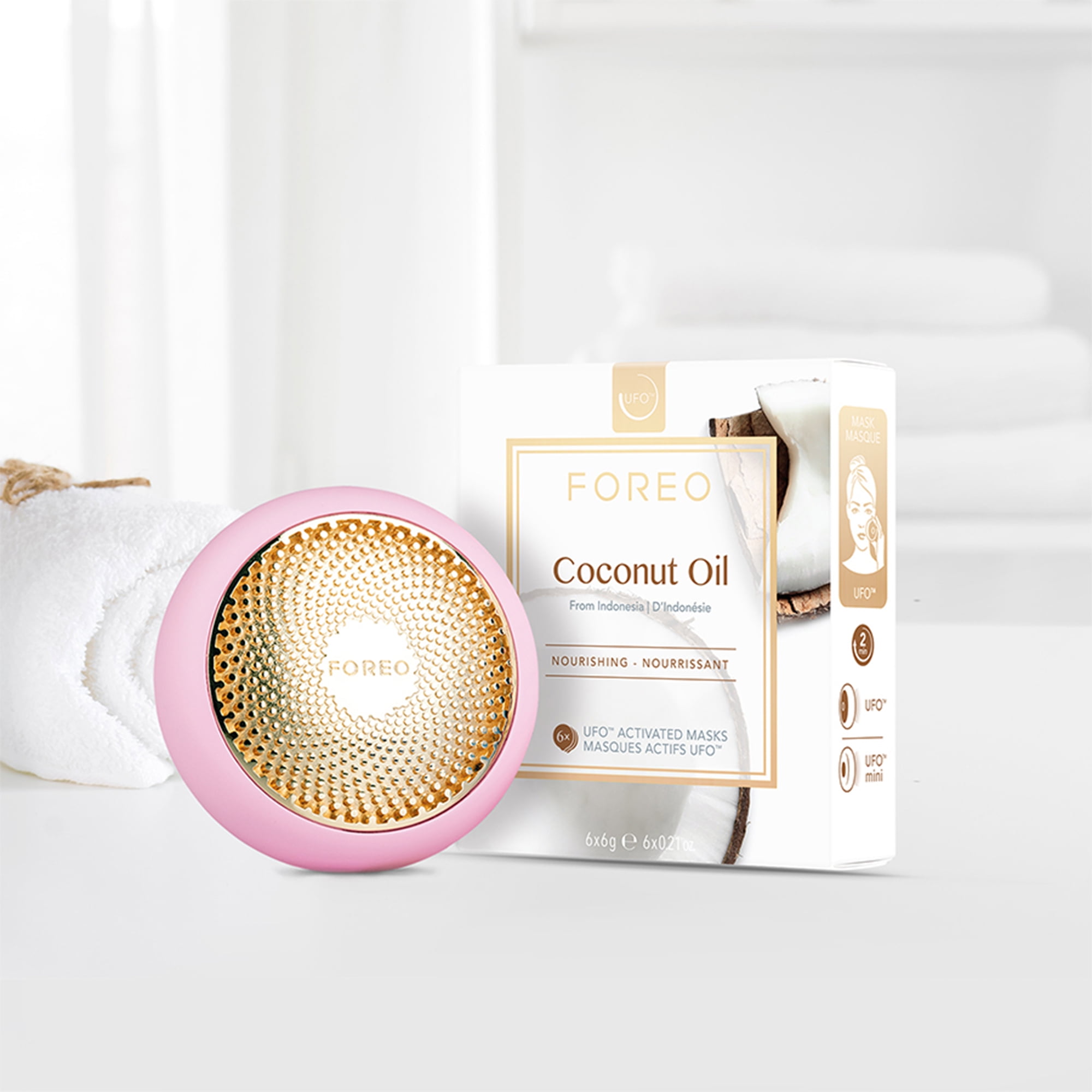 FOREO UFO Mask Natural Coconut Oil for Bright Skin Glow