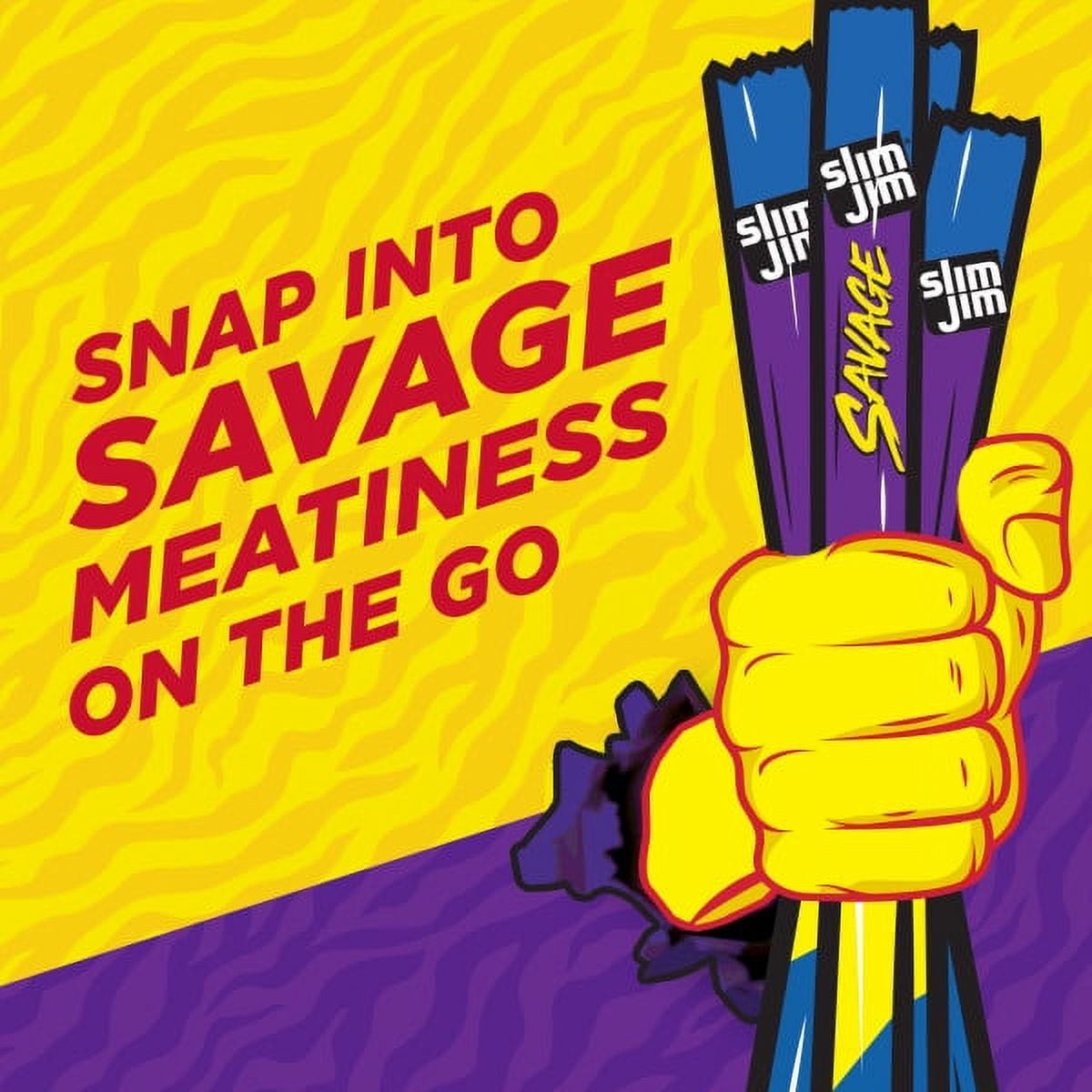 Slim Jim Savage Mild 3 Oz Pack Of 12 for Snack Lovers