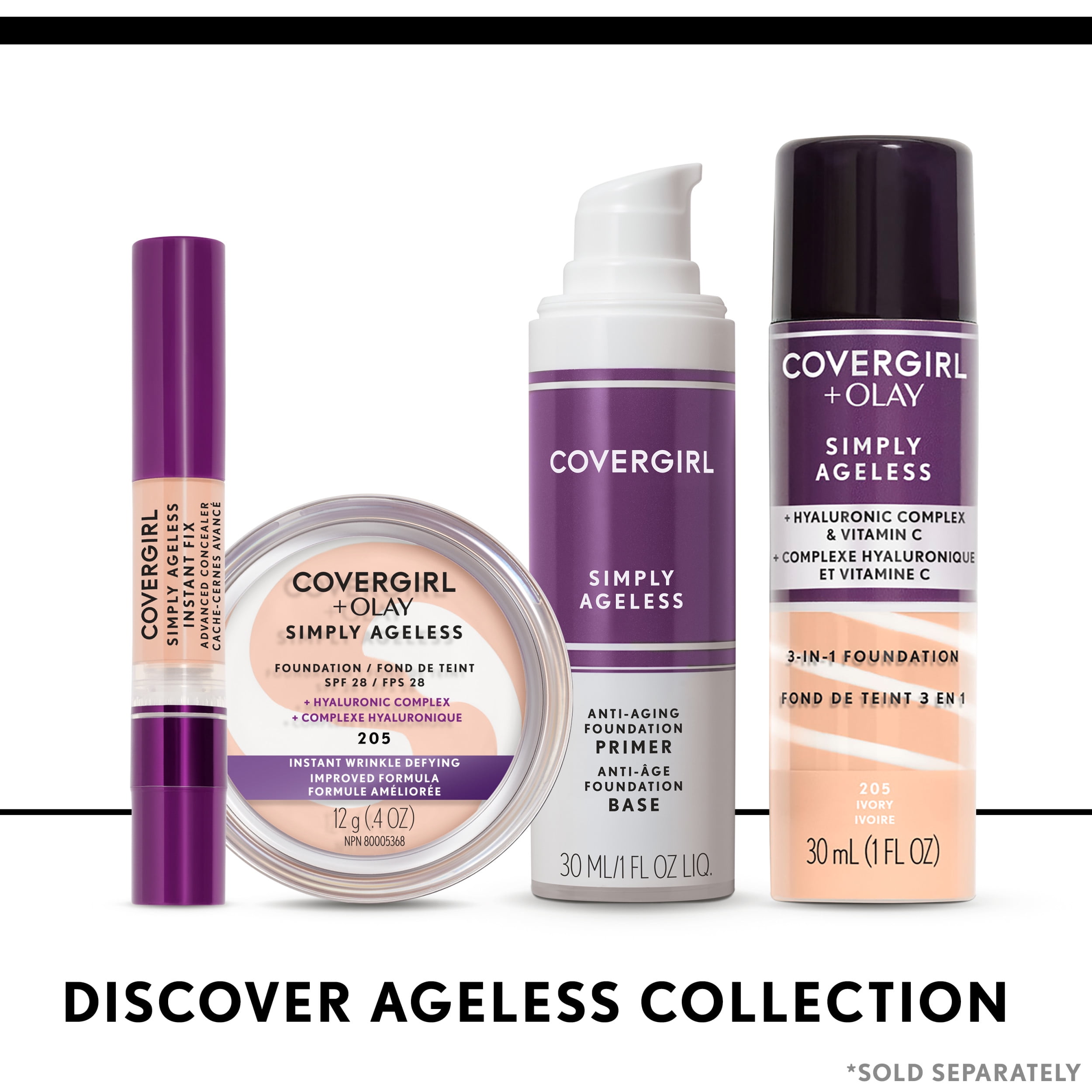 COVERGIRL OLAY Simply Ageless 3-in-1 Liquid Foundation 260 Classic Tan 1 fl oz