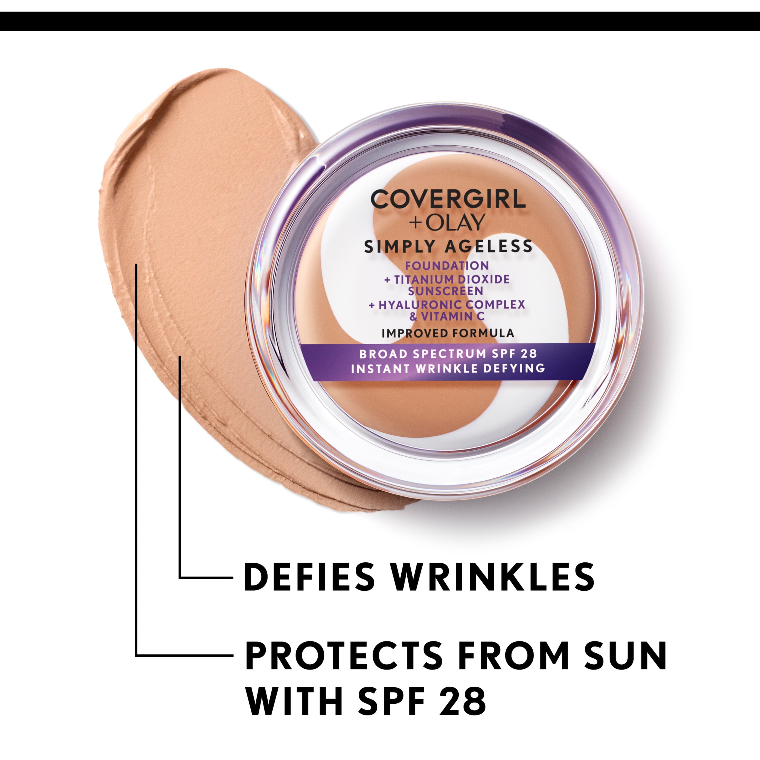 COVERGIRL OLAY Simply Ageless Wrinkle Defying Foundation 225 Buff Beige