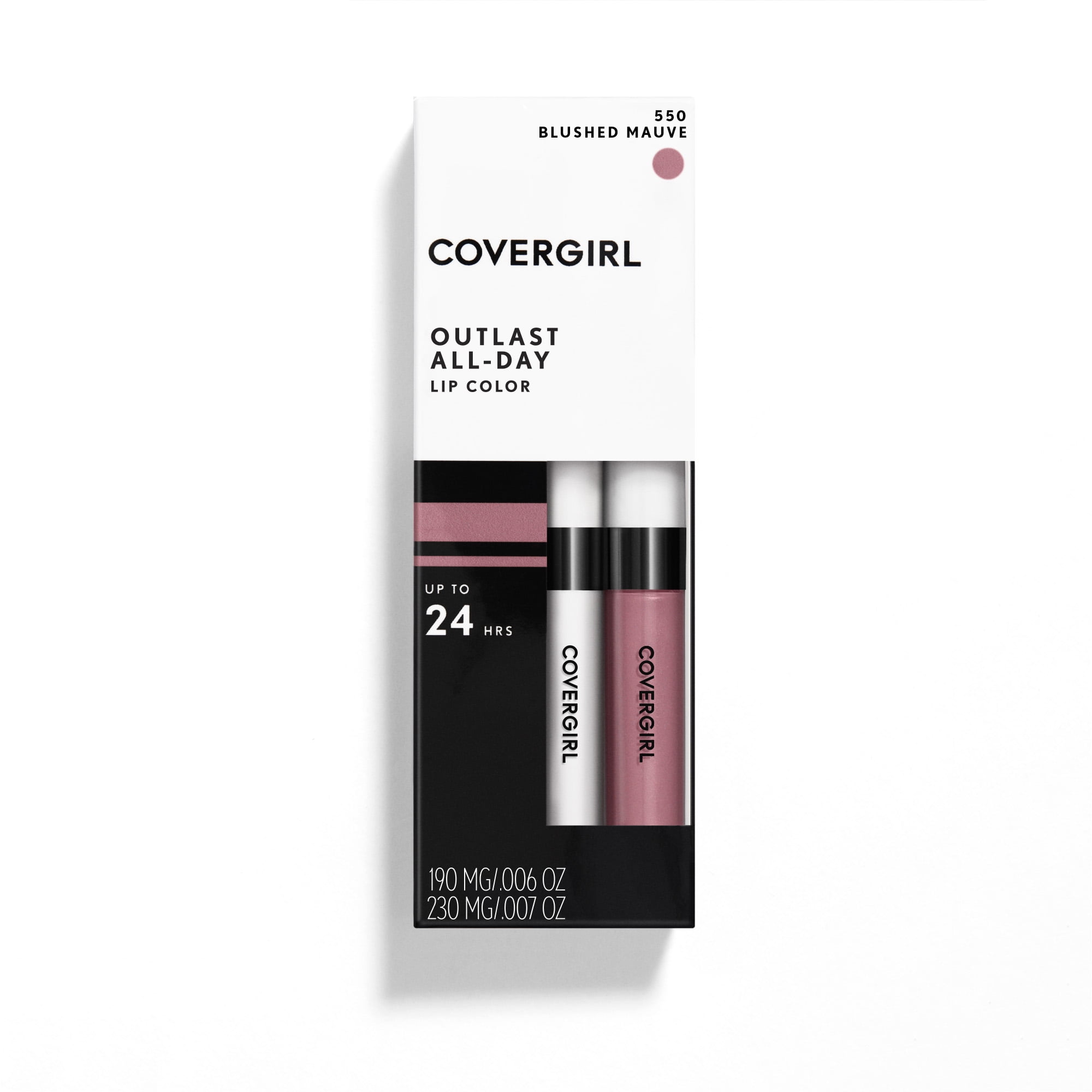 COVERGIRL Outlast All Day Lip Color Liquid Lipstick with Moisturizing Topcoat Blushed Mauve