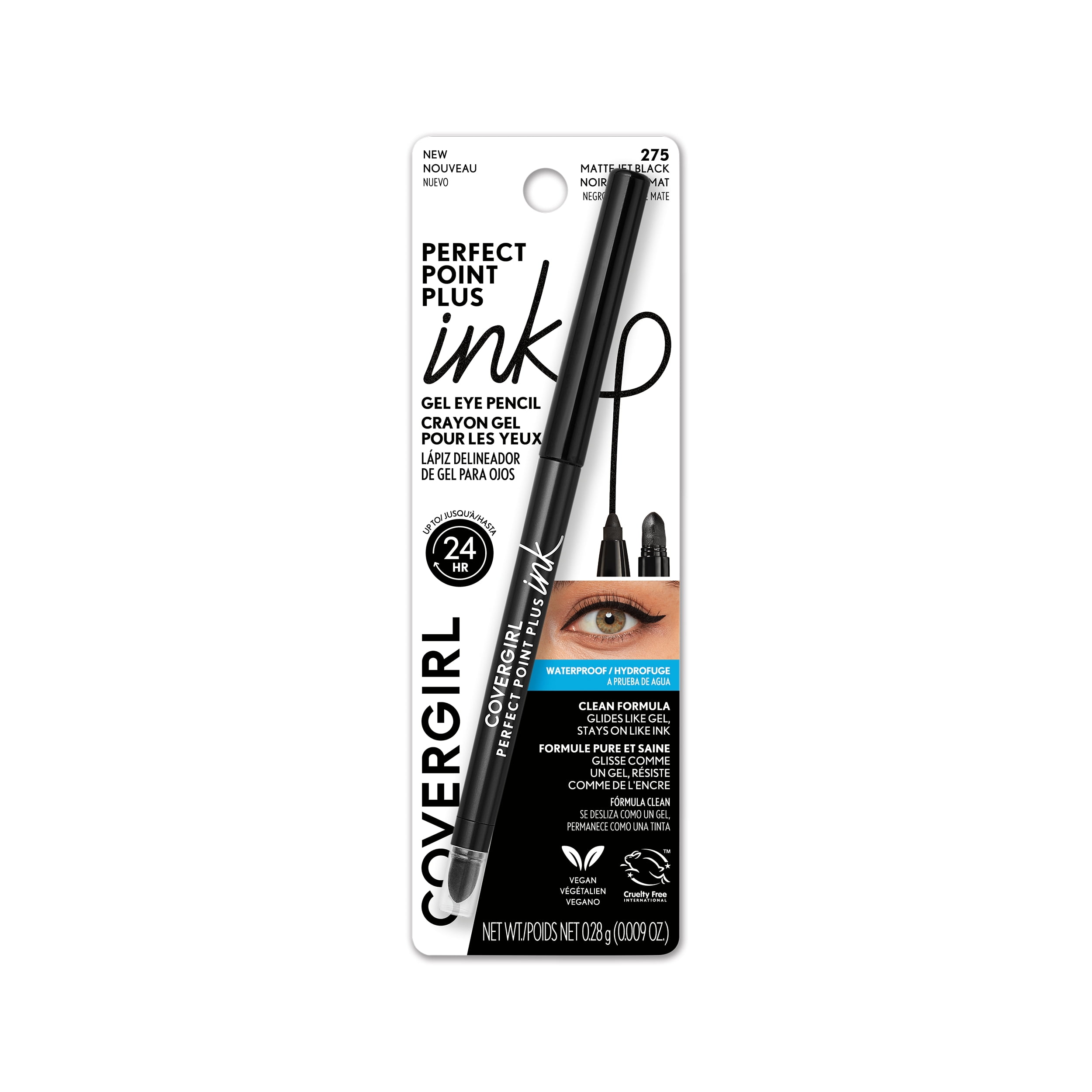 COVERGIRL Perfect Point Plus Ink Eyeliner 275 Matte Jet Black 0.01 oz