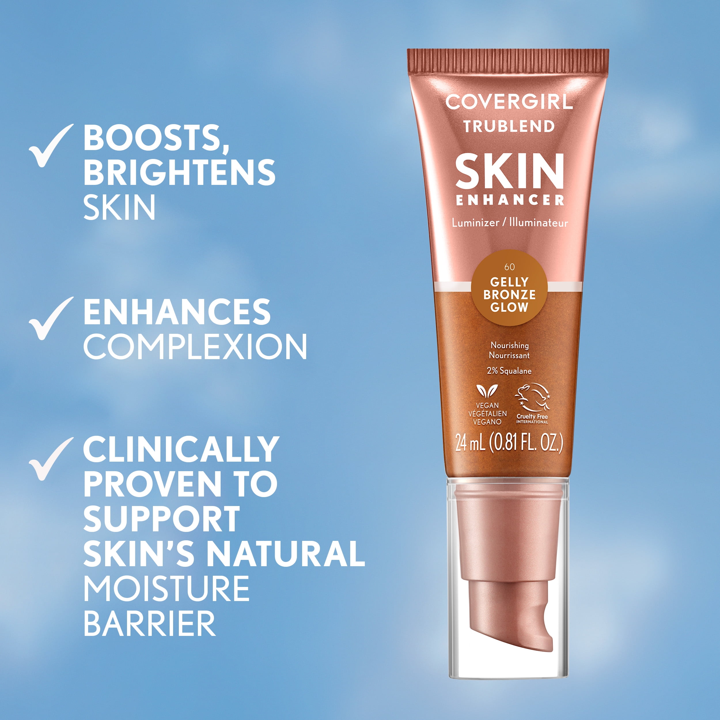COVERGIRL Trublend Skin Enhancer Luminizer Gelly 60 Bronze Glow 0.81 fl oz