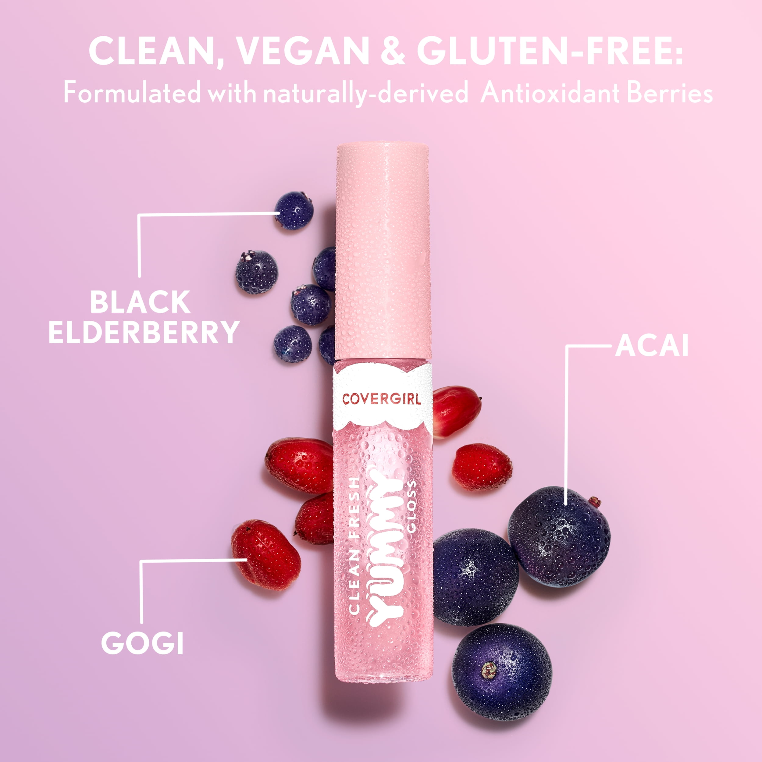 COVERGIRL Clean Fresh Yummy Lip Gloss 400 Glamingo Pink 0.33 fl oz