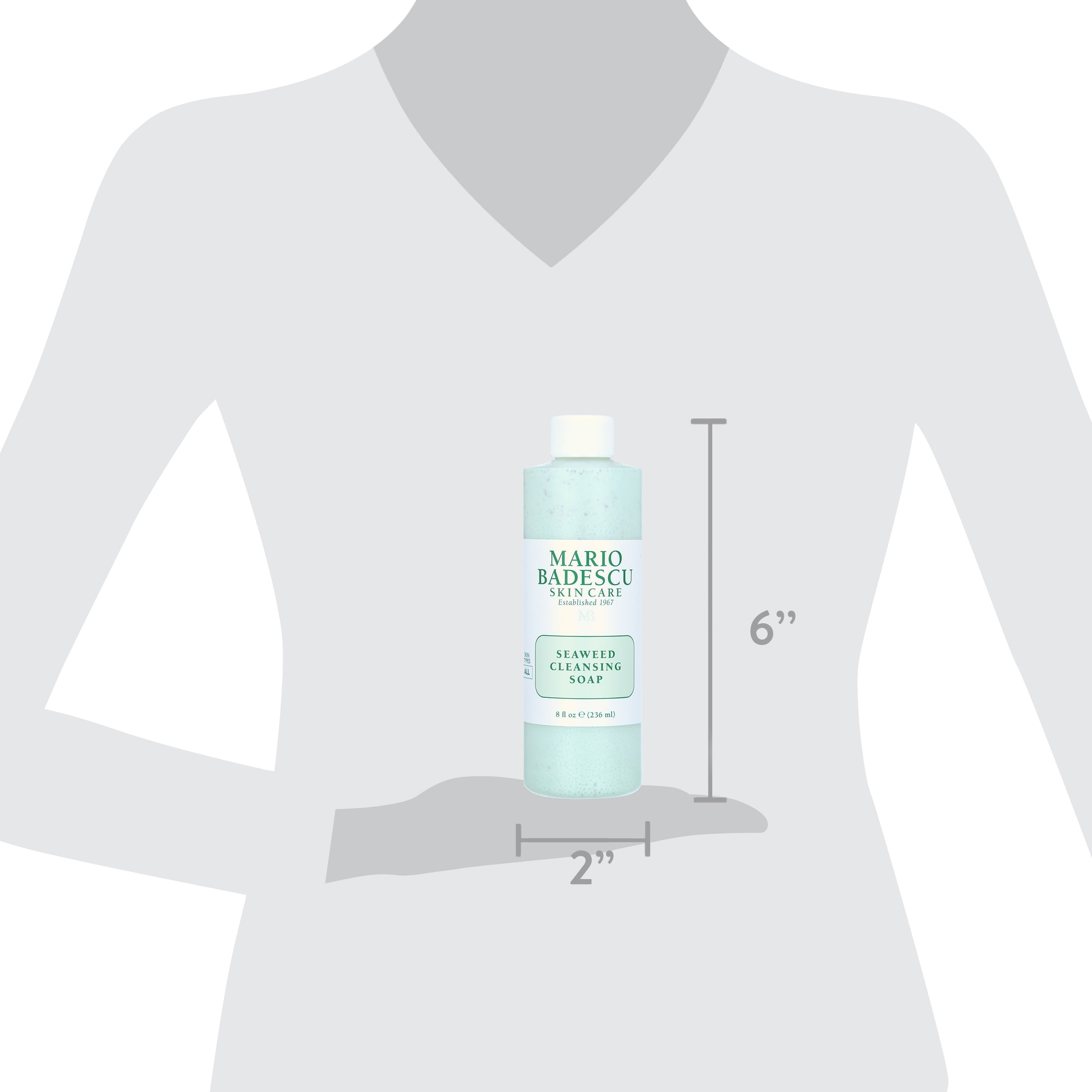 Mario Badescu Seaweed Cleansing Face Wash 8 Fl Oz Bottle