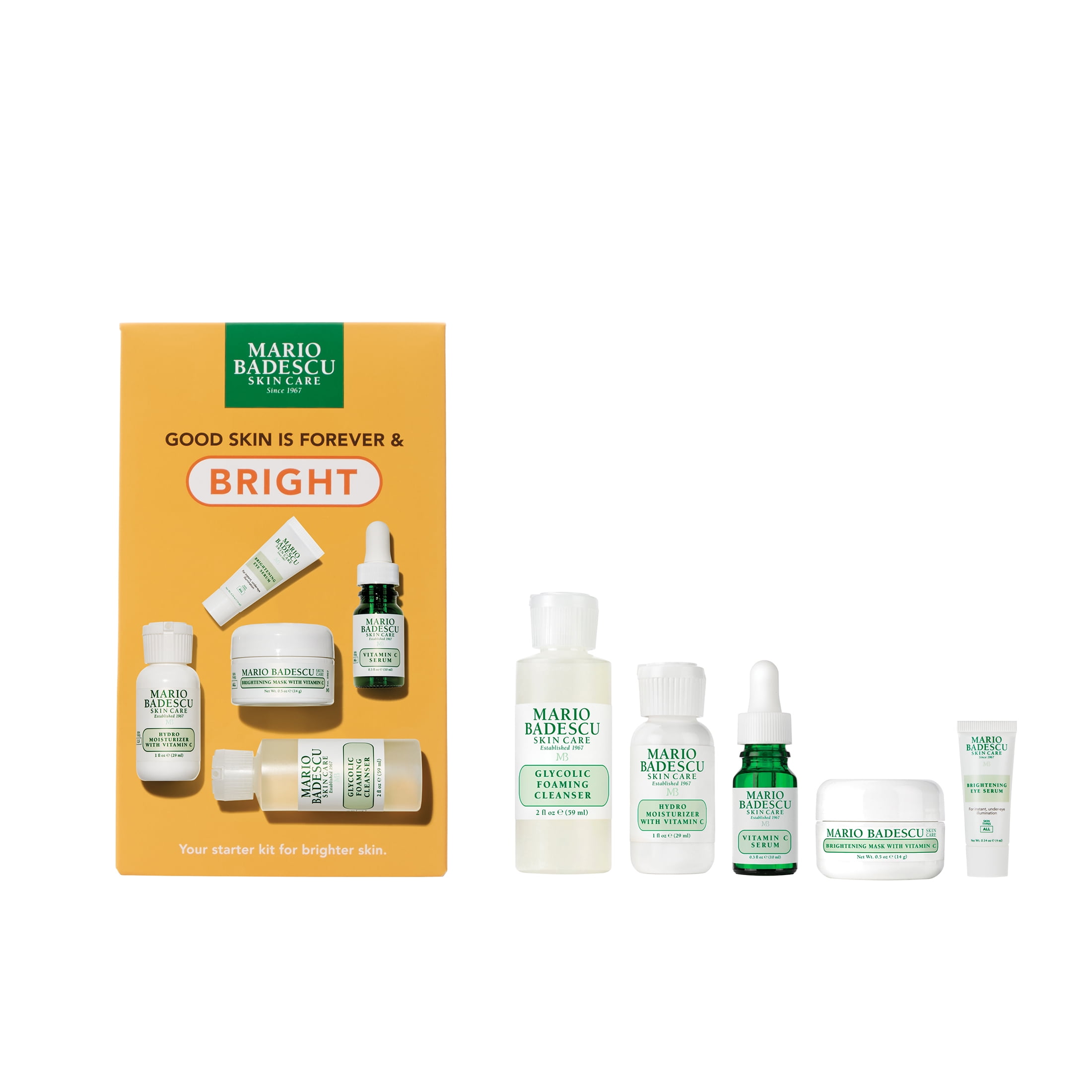 Mario Badescu Good Skin Forever Bright Radiant Kit 5 Count