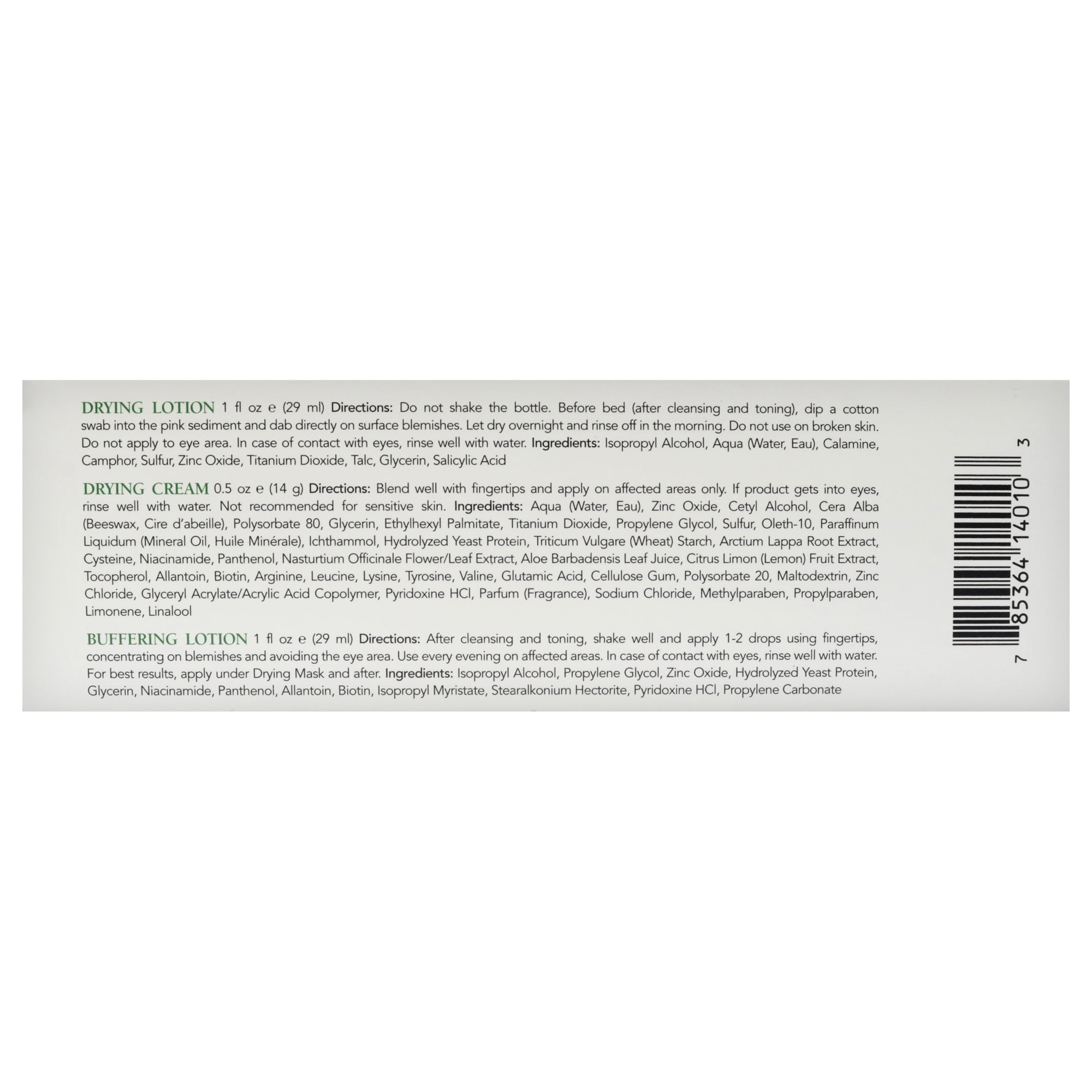 Mario Badescu Acne Repair Kit 3 Piece Set for Clear Skin