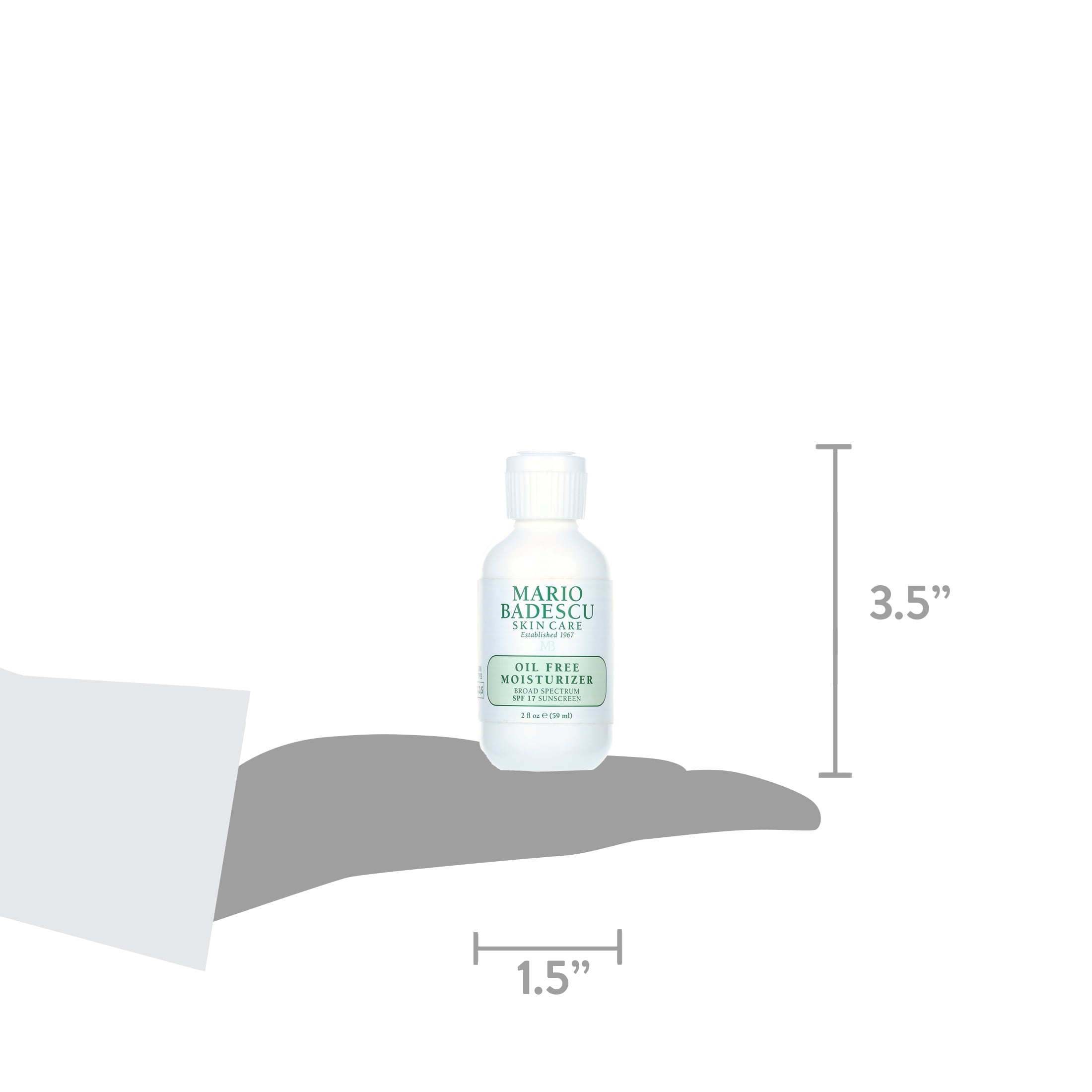 Mario Badescu Oil Free Facial Moisturizer Anti Aging Skin Care SPF 17 2 fl oz