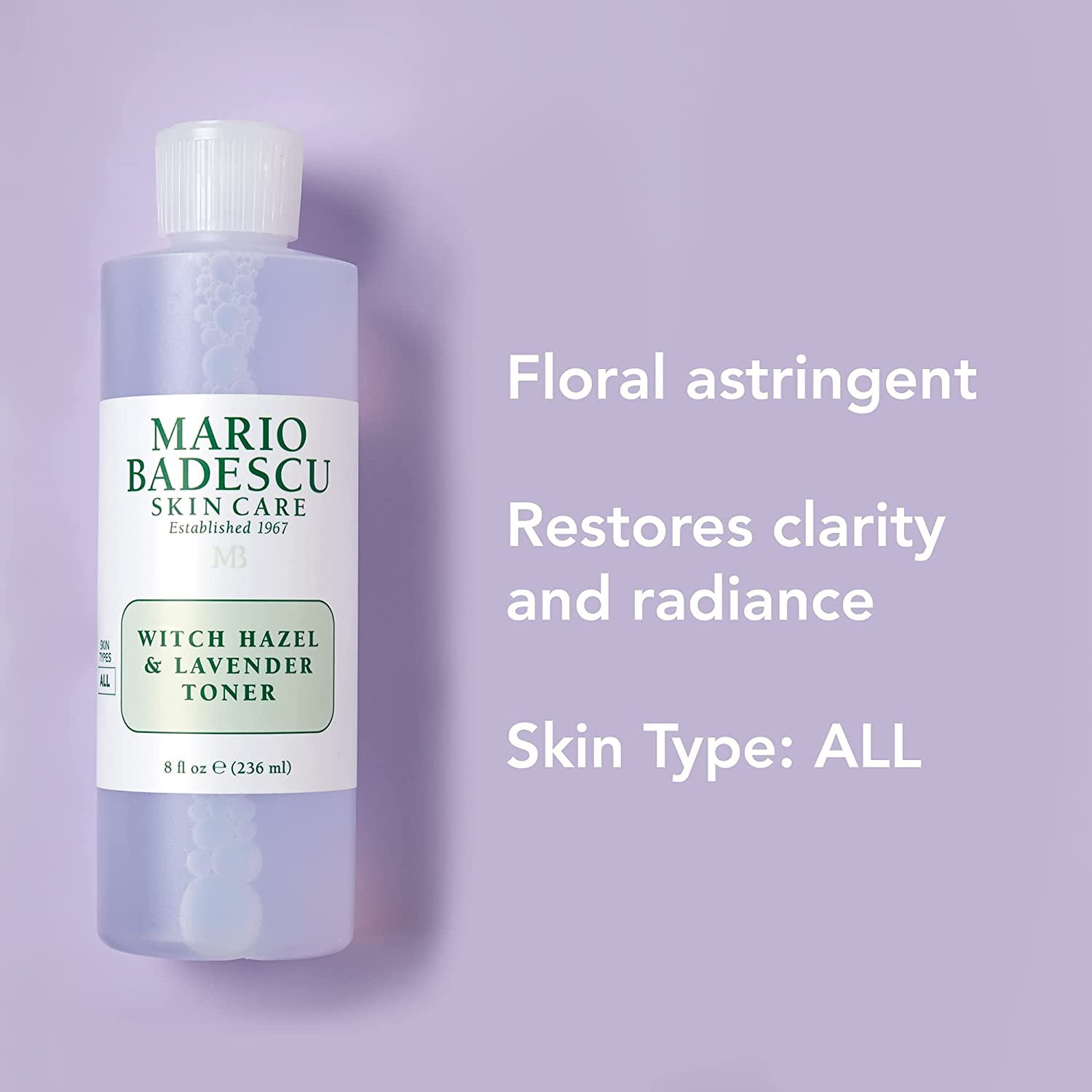 Mario Badescu Alcohol Free Witch Hazel Facial Toner Aging Skin Lavender Rose Water Aloe Vera Face Care