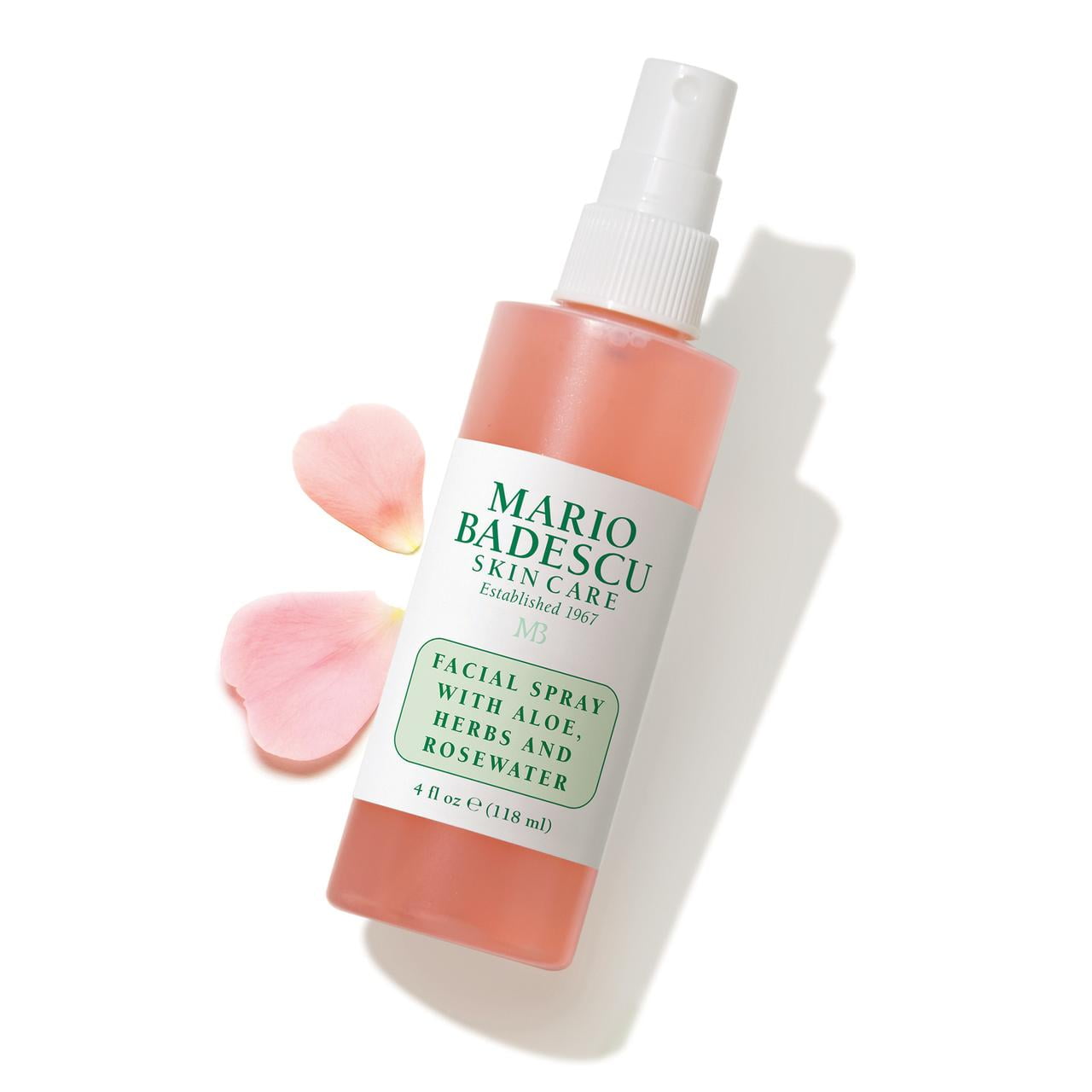 Mario Badescu Rosewater Aloe Vera Facial Spray Skin Care Toner 2 oz for Revitalized Skin
