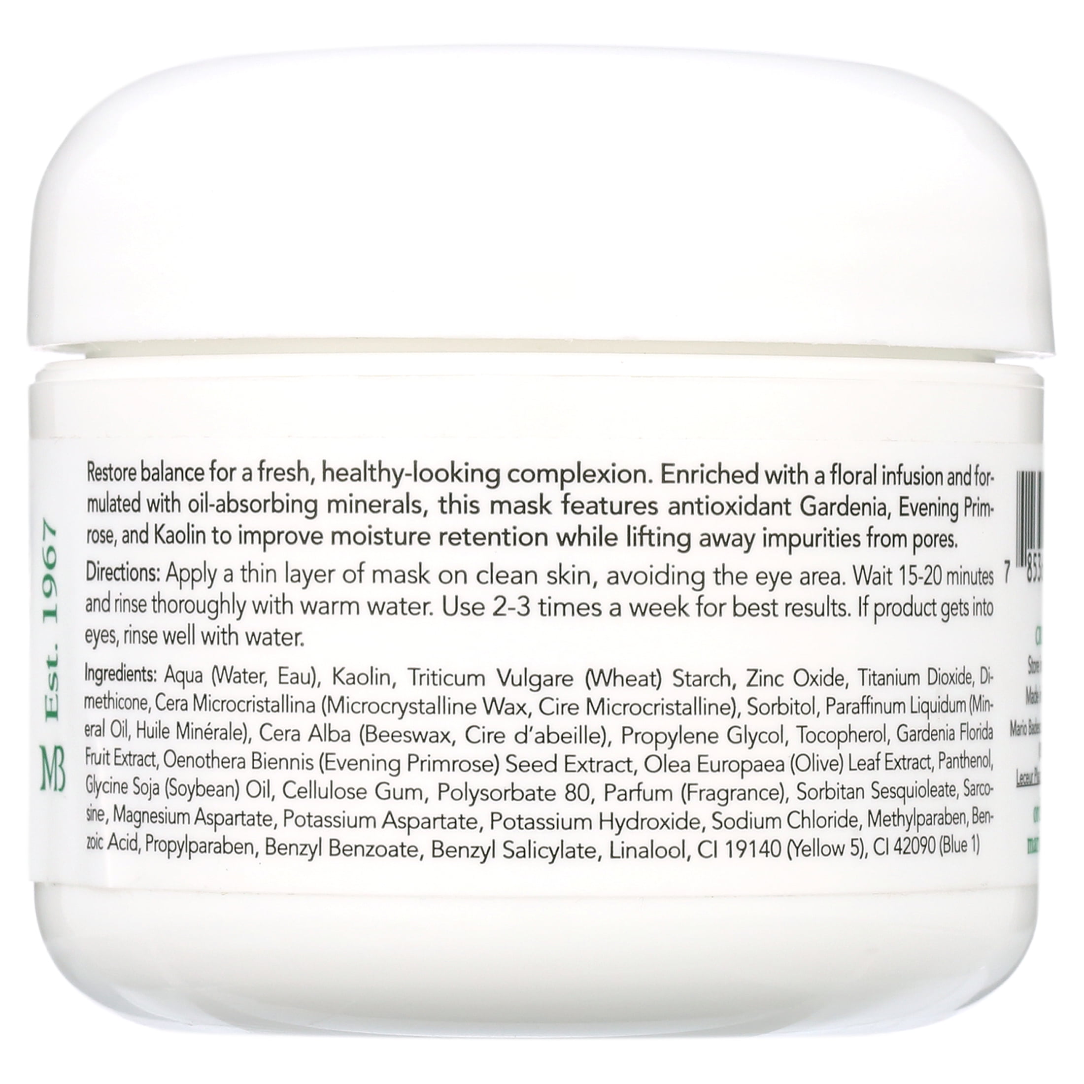 Mario Badescu Flower Tonic Facial Mask 2 oz for Clear Skin Care