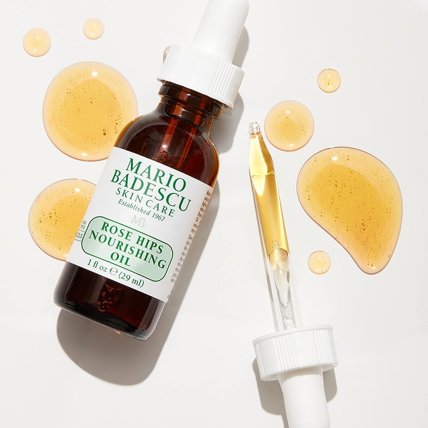 Mario Badescu Rose Hips Nourishing Oil Face Serum 1 fl oz for Skin Care