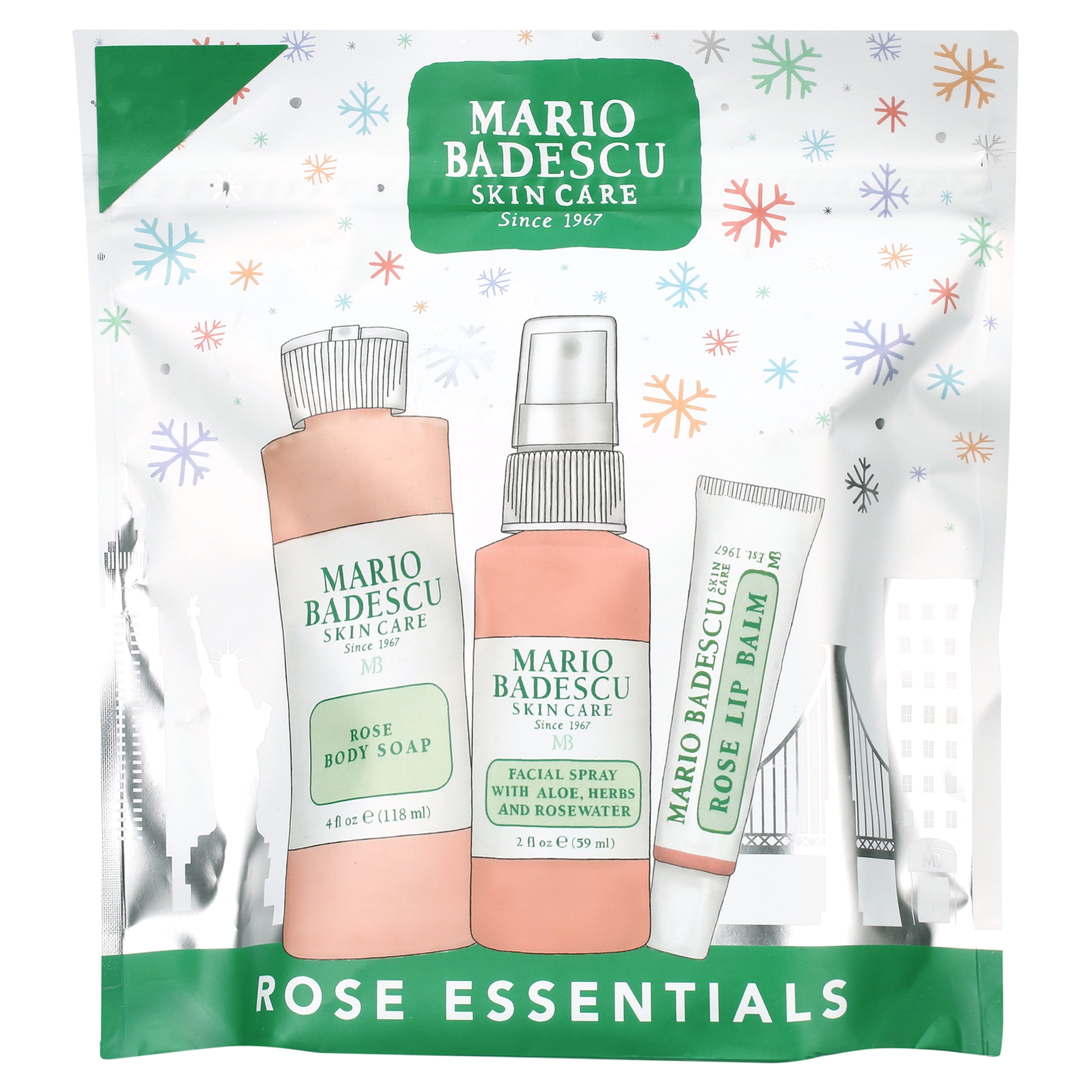 Mario Badescu Rose Winter Essentials Trio Holiday Gift Set