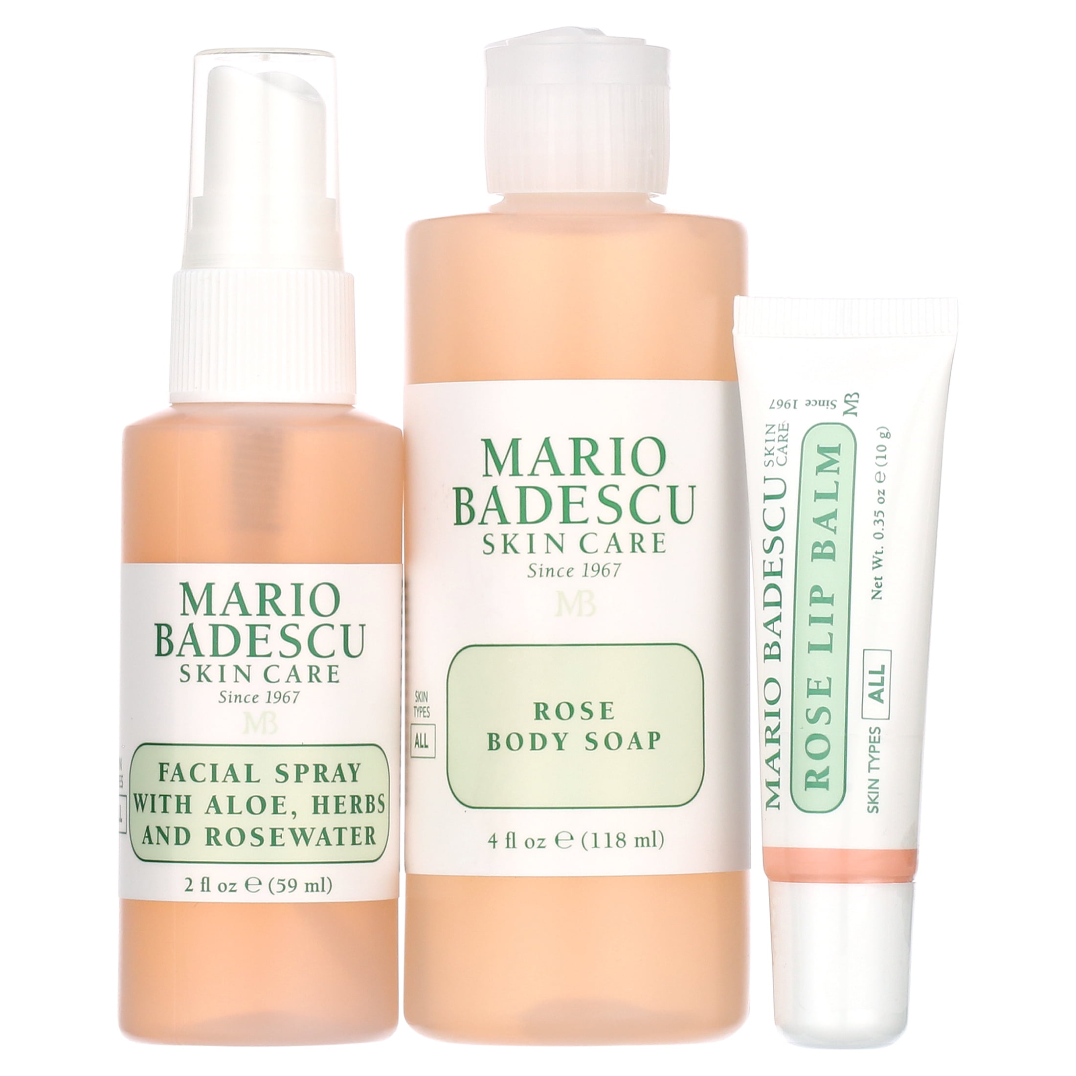Mario Badescu Rose Winter Essentials Trio Holiday Gift Set