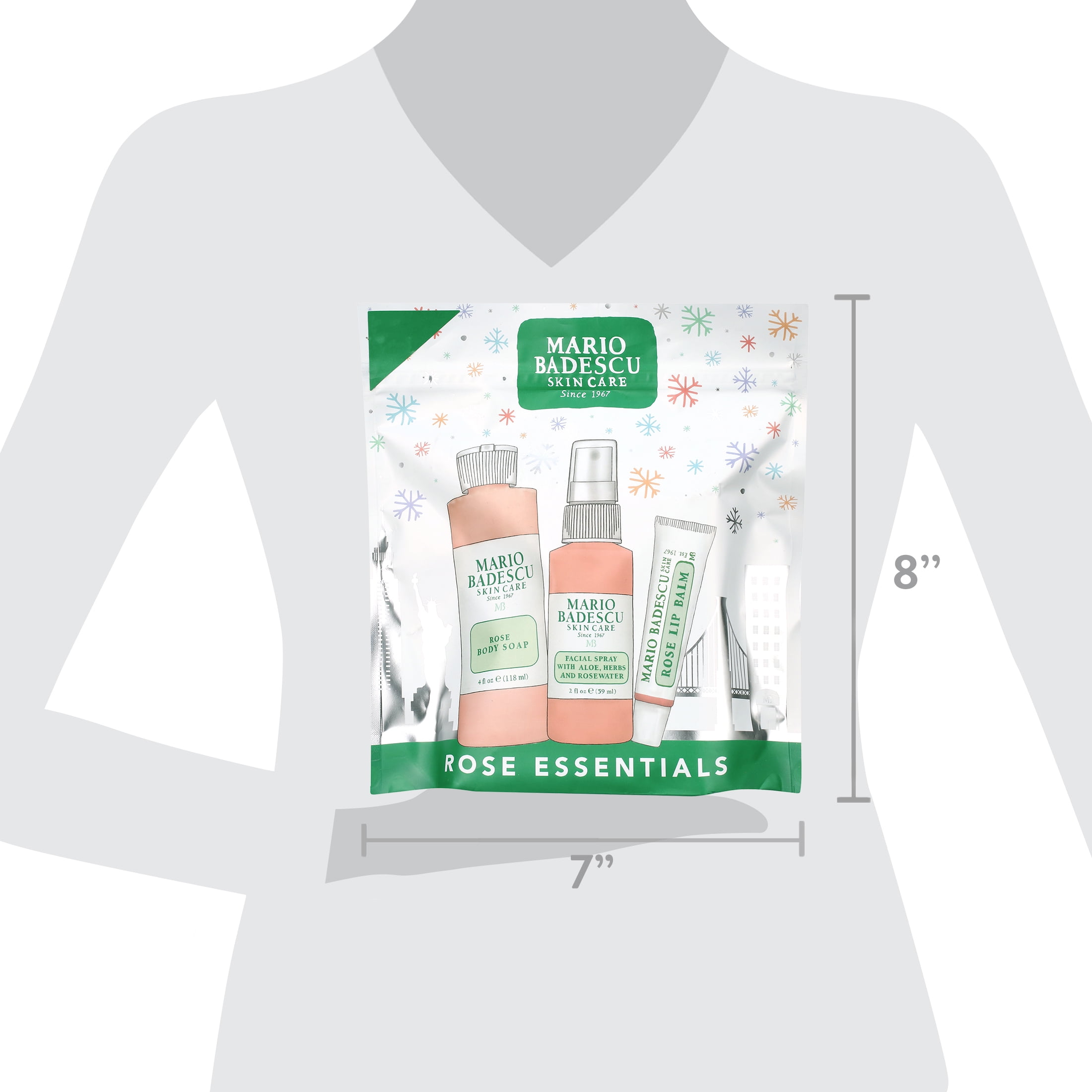 Mario Badescu Rose Winter Essentials Trio Holiday Gift Set