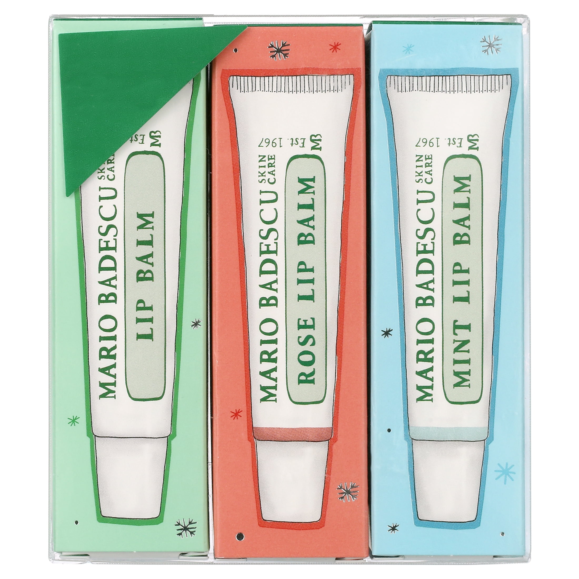 Mario Badescu Lip Balm Trio Holiday Gift Set 3 ct