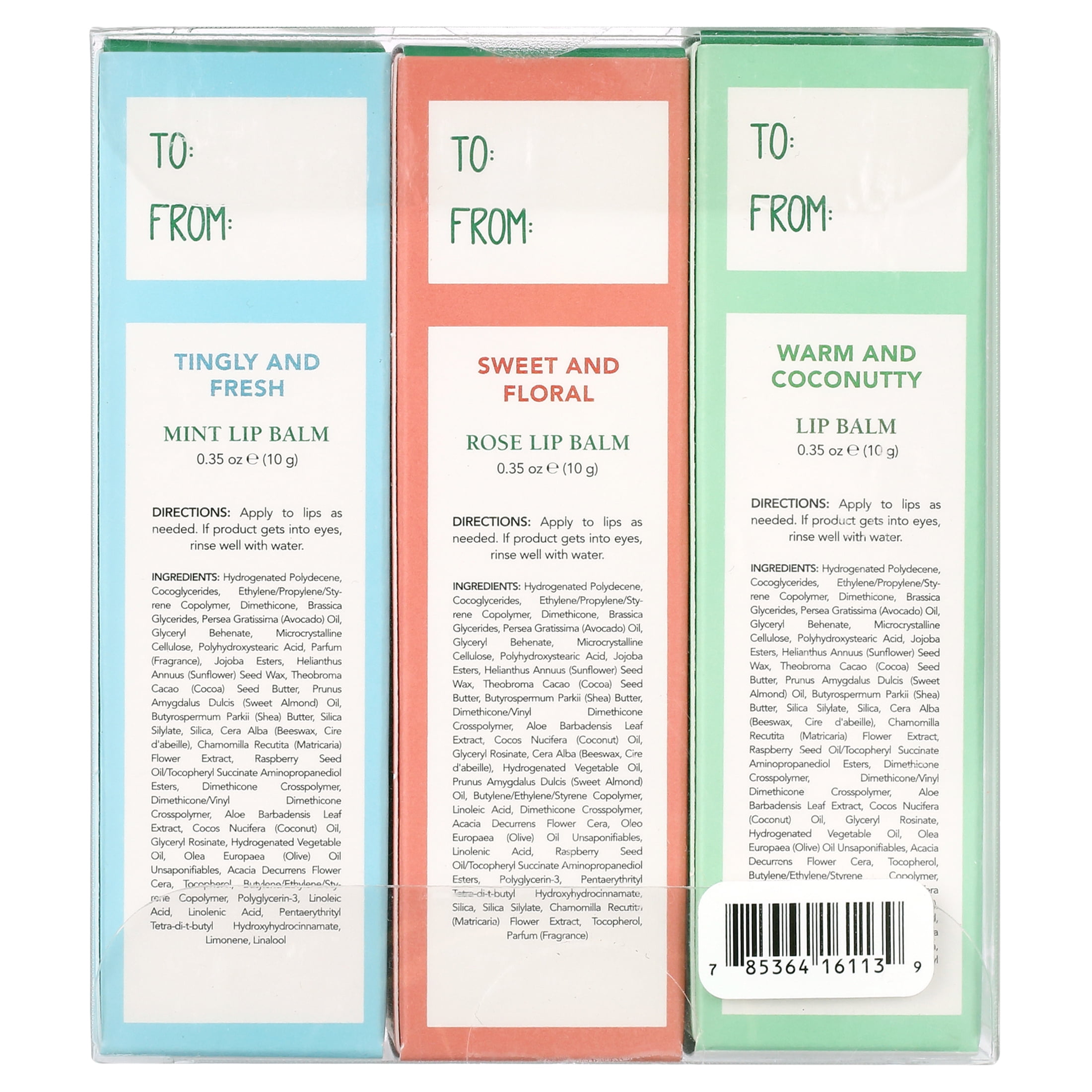 Mario Badescu Lip Balm Trio Holiday Gift Set 3 ct