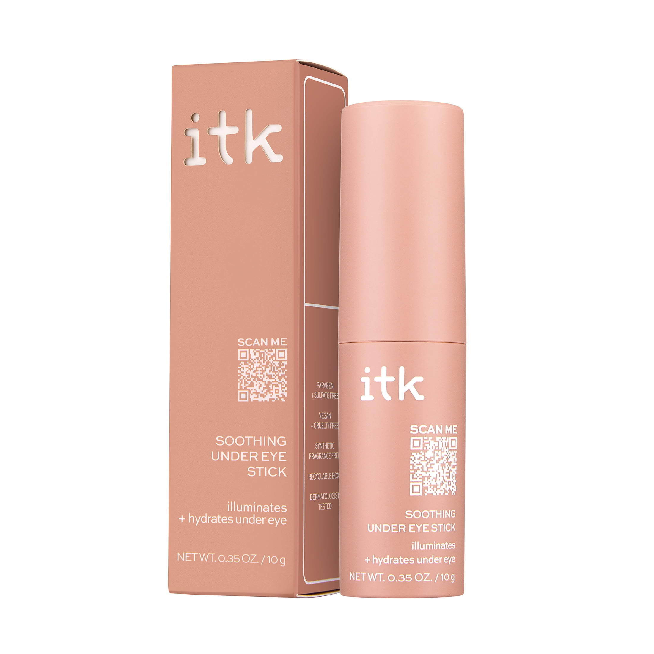 ITK Skincare Soothing Under Eye Serum Stick Hydrates Brightens All Skin Types 0.35 oz