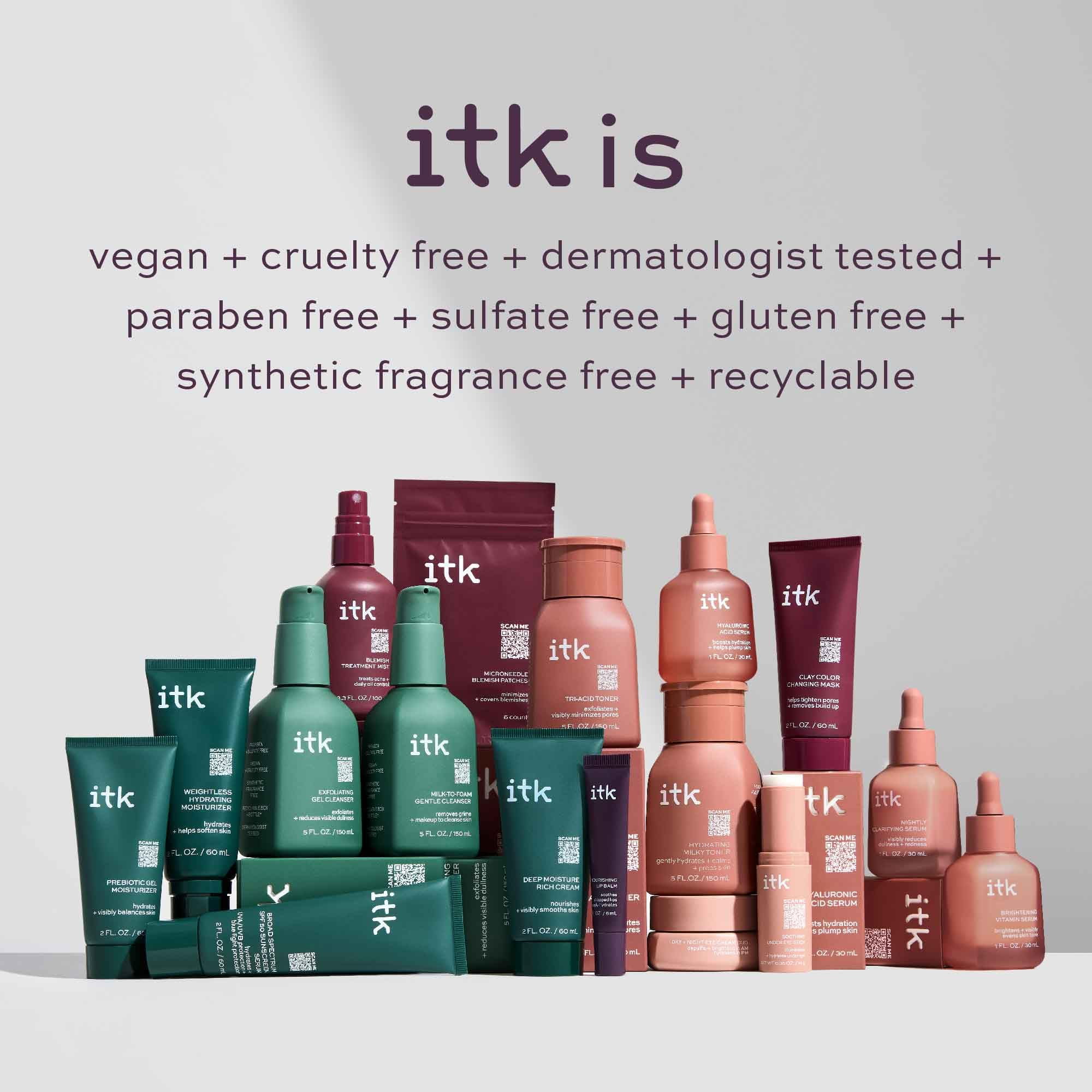 ITK Skincare Hyaluronic Acid Ceramides Shea Face Cream - Anti Aging Moisturizer