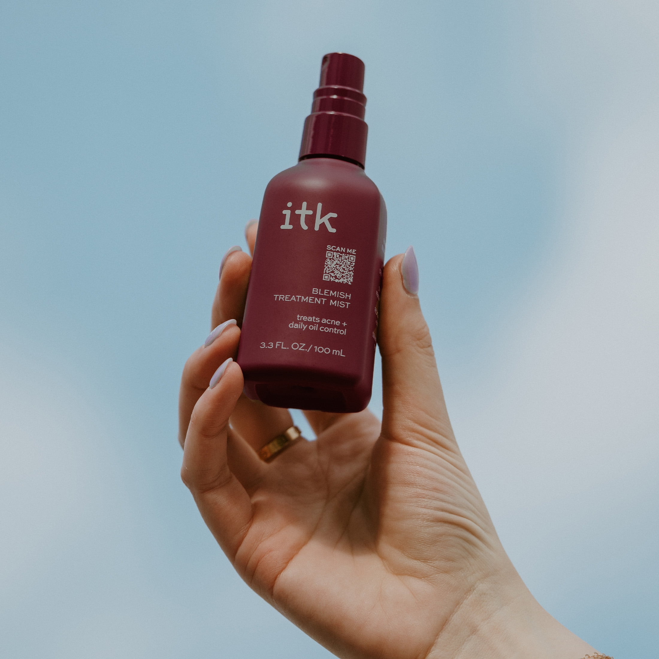 ITK Blemish Mist Acne Treatment Salicylic Acid All Skin Types 3.3 oz