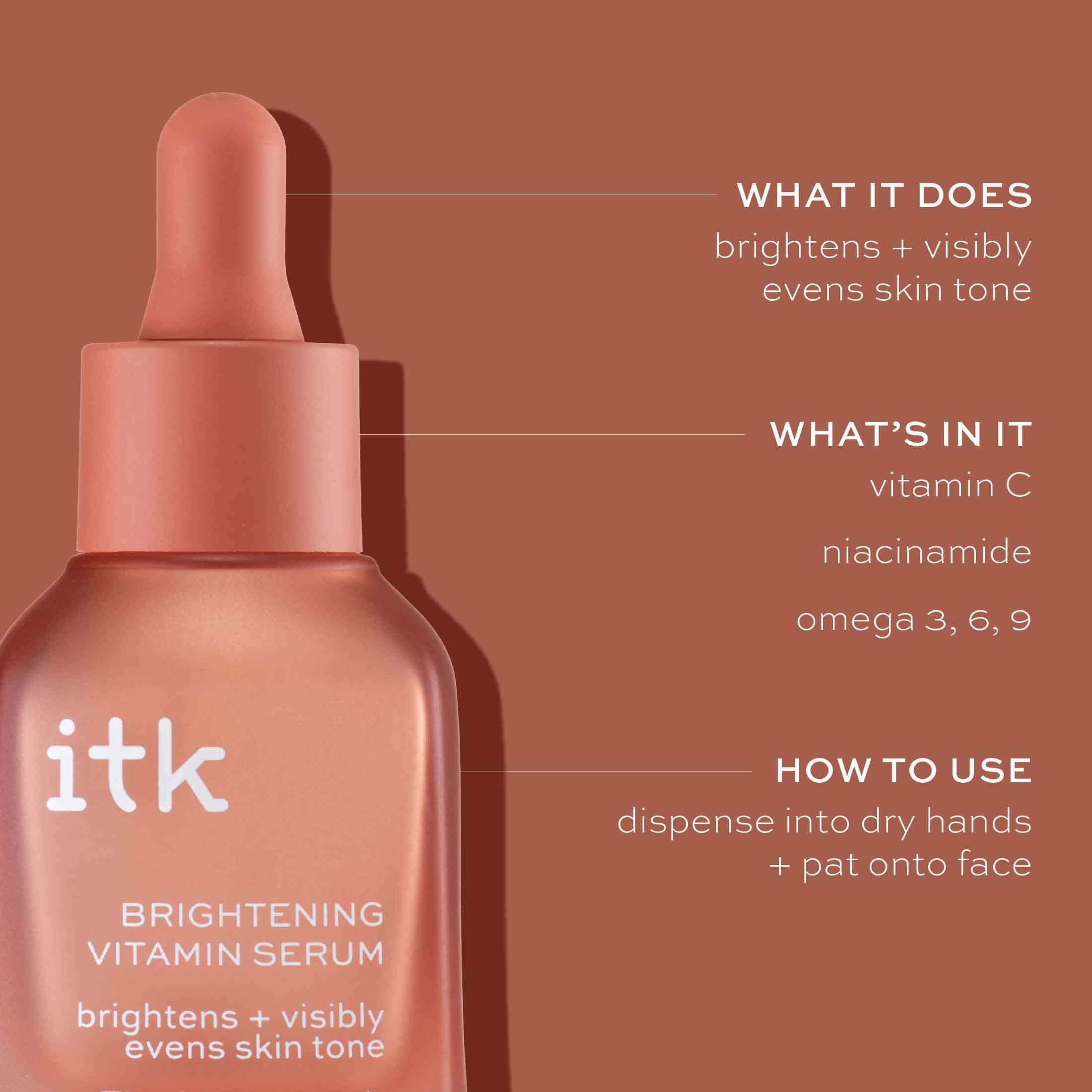 ITK Skincare Vitamin C Serum with Niacinamide 1 oz