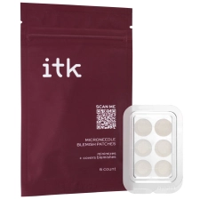 ITK Microneedle Acne Blemish Pimple Patches Salicylic Acid Aloe Vera 6 Count