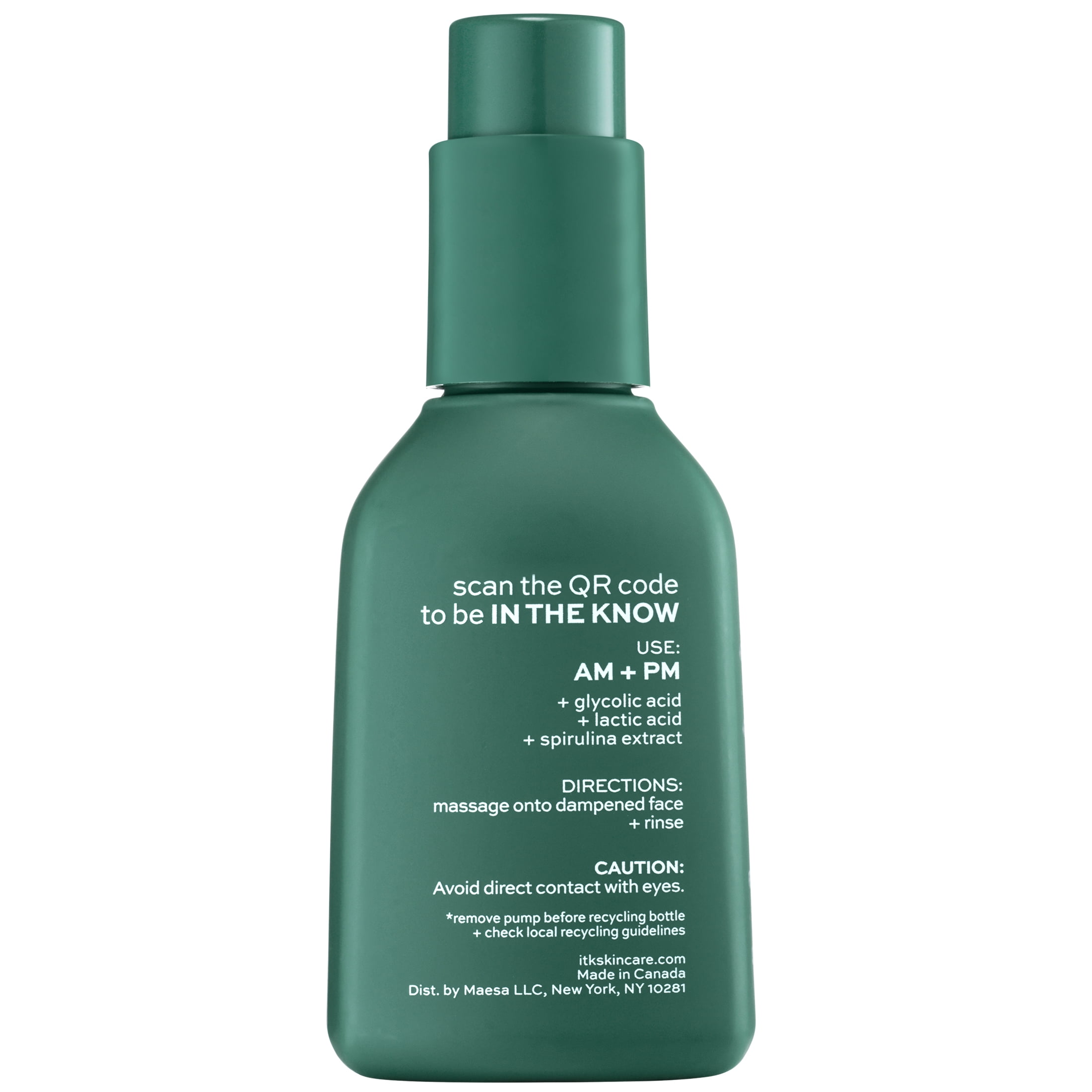 ITK Skincare Exfoliating Gel Cleanser Glycolic Acid All Skin Types 5 oz