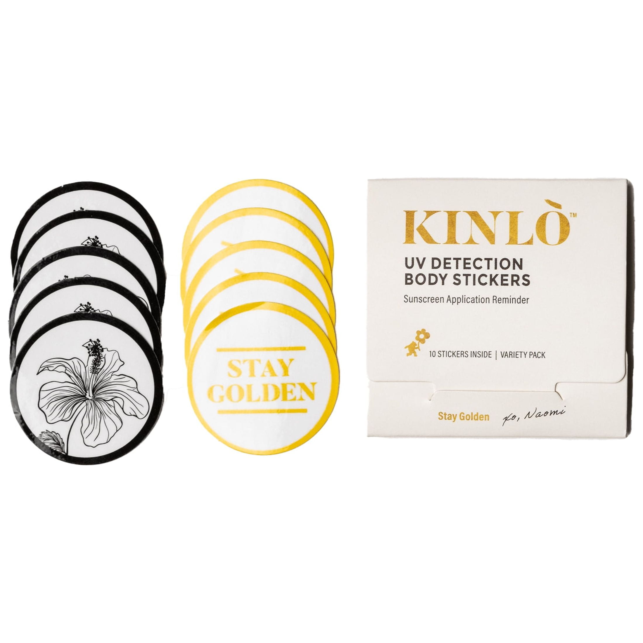 KINLO UV Detection Variety Pack Body Stickers 10 Count
