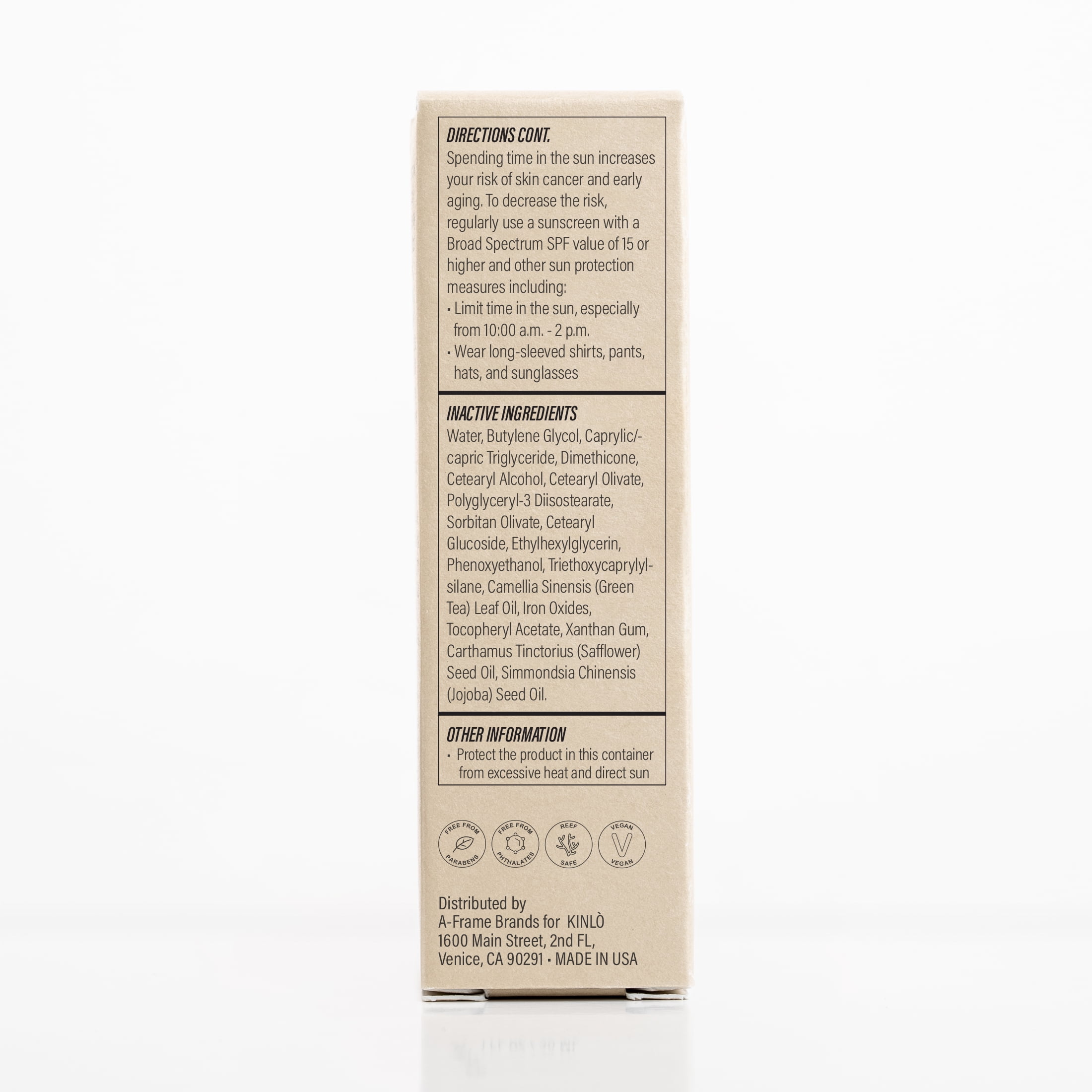 KINLO Always Golden Body Lotion SPF 30 Daily Moisturizer Blue Light Protection Non-Greasy 4 oz