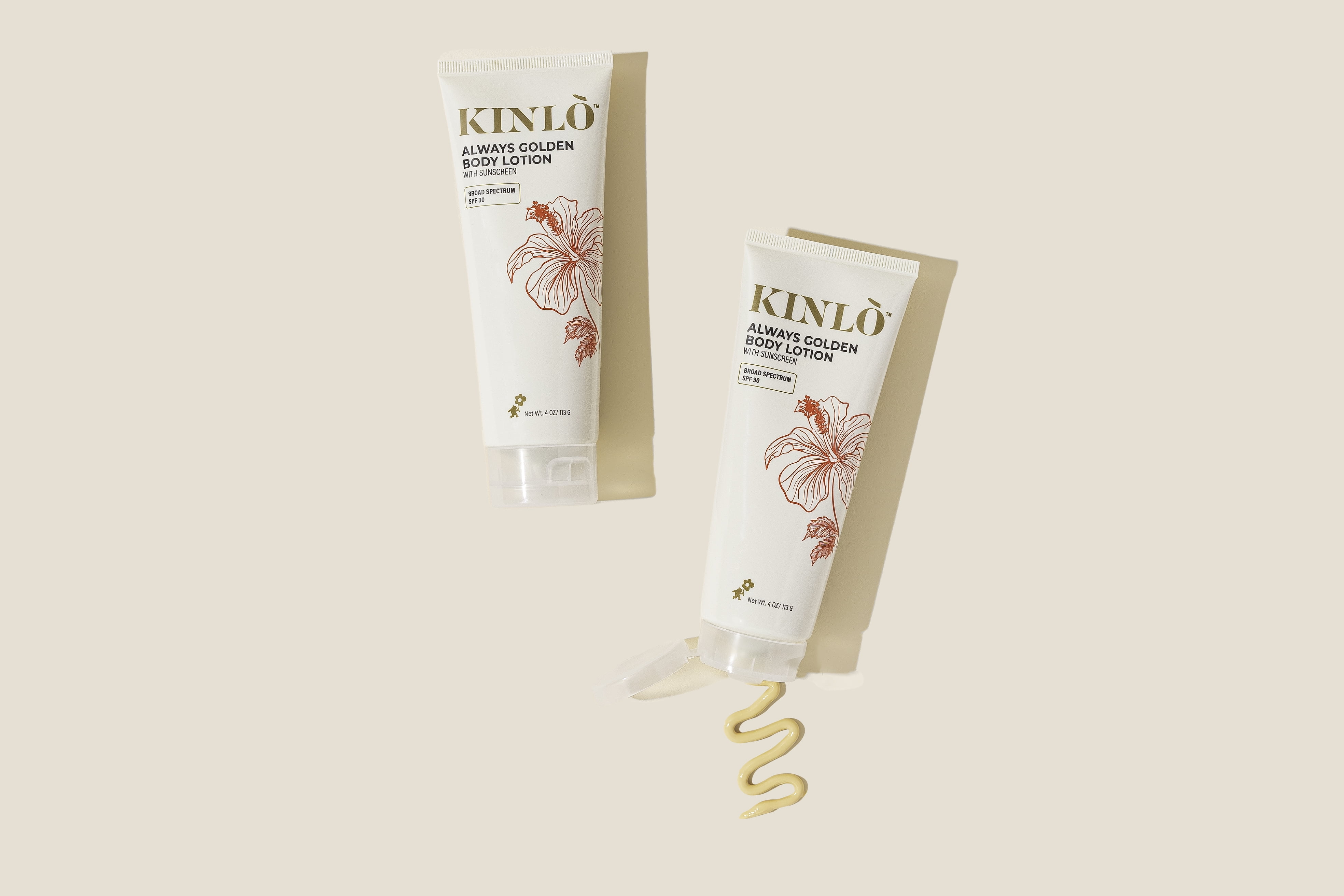KINLO Always Golden Body Lotion SPF 30 Daily Moisturizer Blue Light Protection Non-Greasy 4 oz