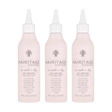 Hairitage Apple A Day Apple Cider Vinegar Sulfate Free Shampoo Hair Rinse and Scalp Scrub 8 oz Pack of 3
